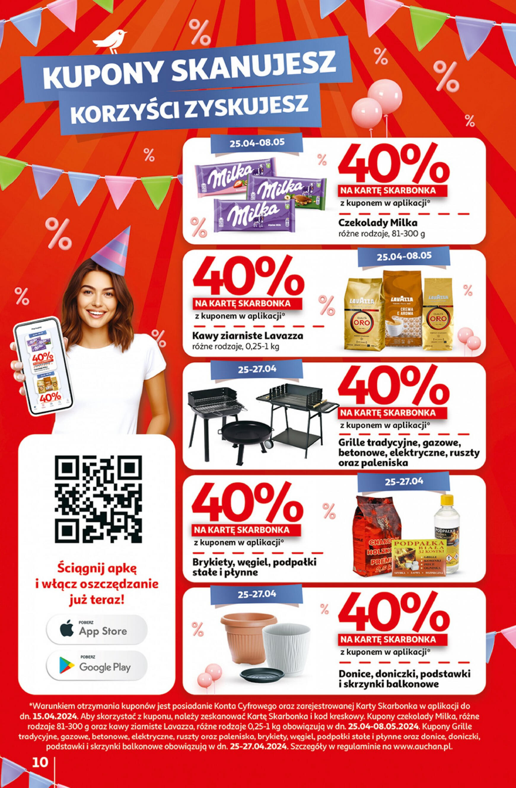 auchan - Hipermarket Auchan - Gazetka Jeszcze taniej na urodziny gazetka aktualna ważna od 25.04. - 30.04. - page: 10