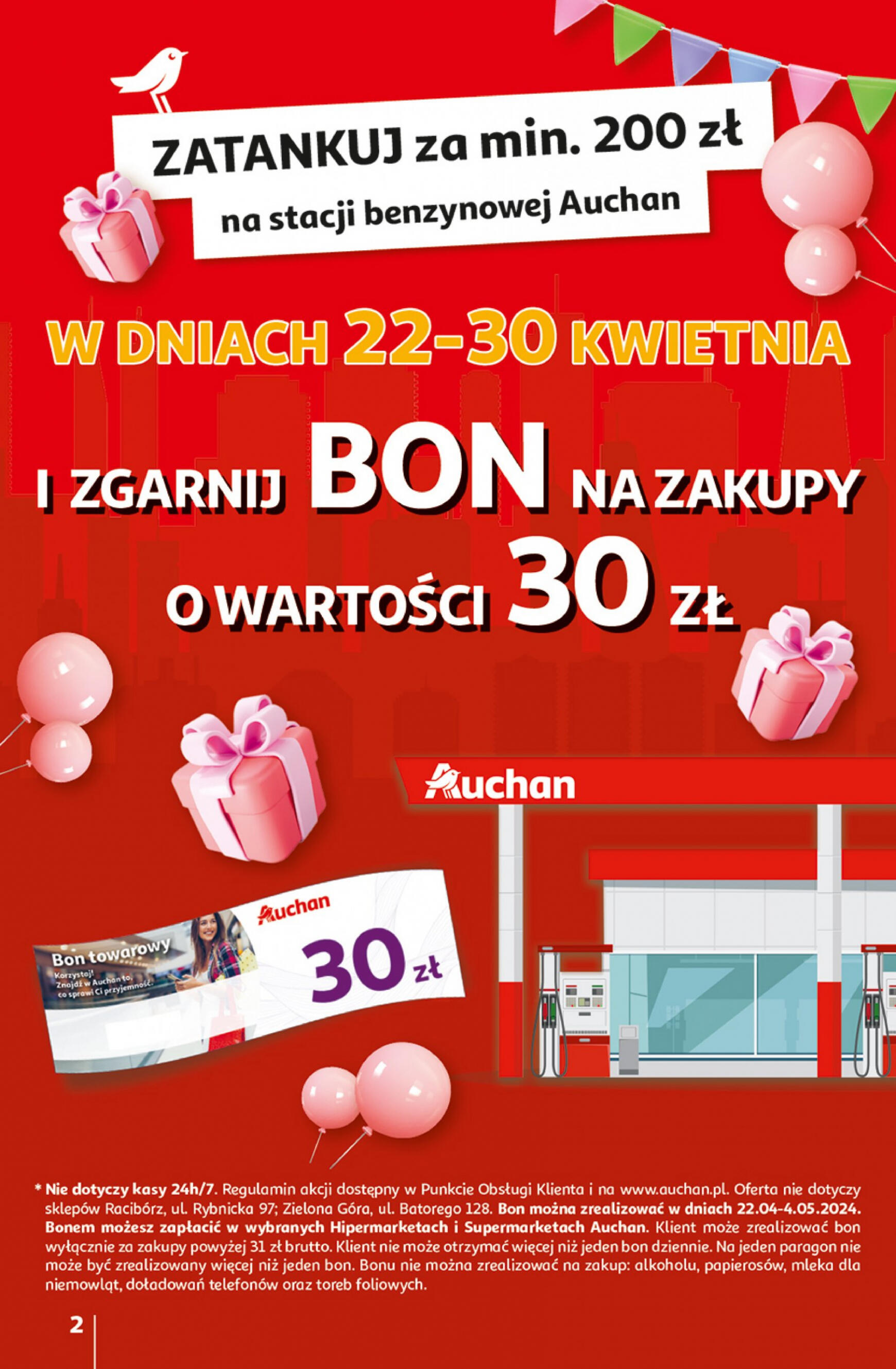auchan - Hipermarket Auchan - Gazetka Jeszcze taniej na urodziny gazetka aktualna ważna od 25.04. - 30.04. - page: 2