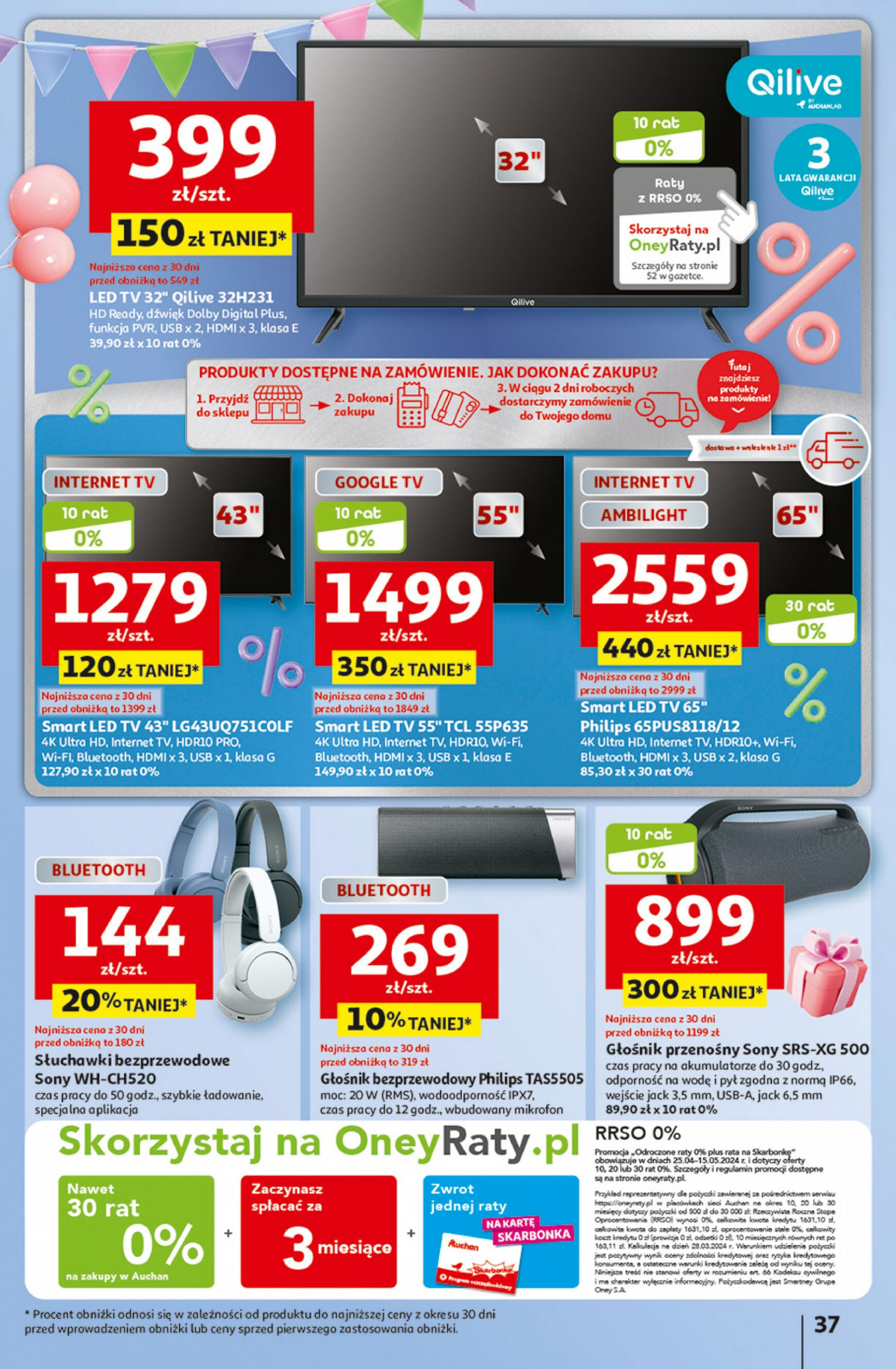 auchan - Hipermarket Auchan - Gazetka Jeszcze taniej na urodziny gazetka aktualna ważna od 25.04. - 30.04. - page: 37