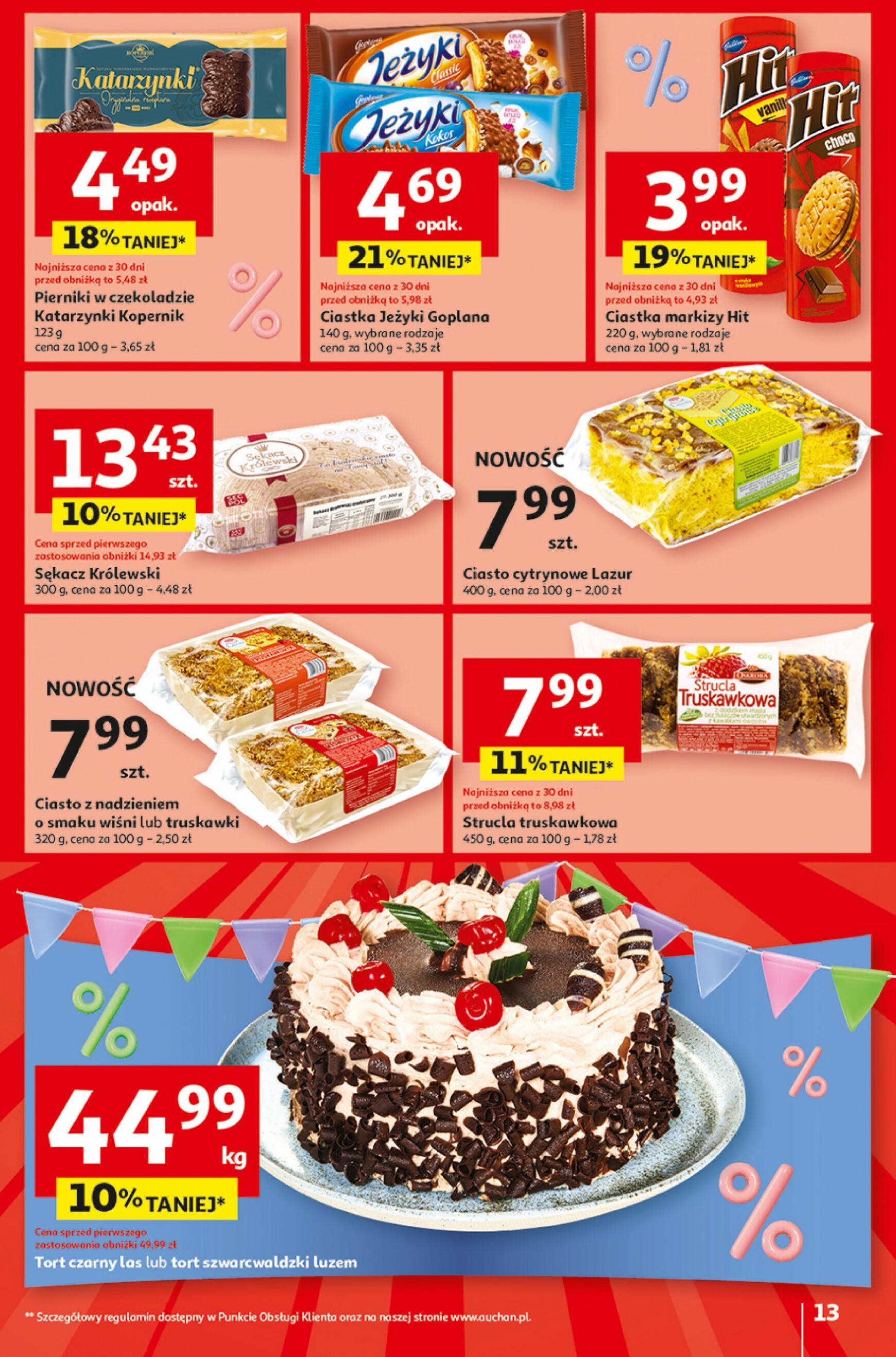 auchan - Hipermarket Auchan - Gazetka Jeszcze taniej na urodziny gazetka aktualna ważna od 25.04. - 30.04. - page: 13