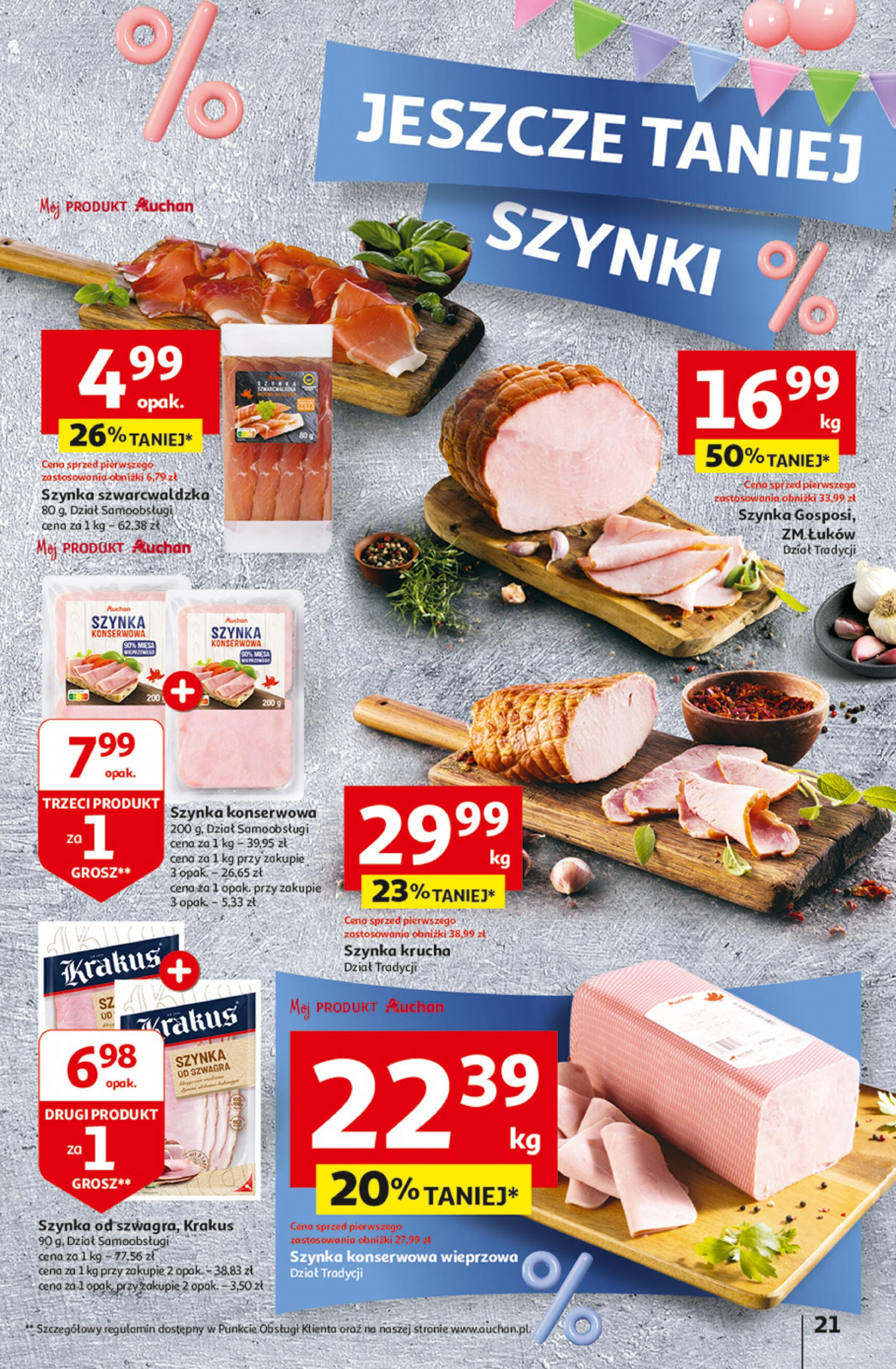 auchan - Hipermarket Auchan - Gazetka Jeszcze taniej na urodziny gazetka aktualna ważna od 25.04. - 30.04. - page: 21
