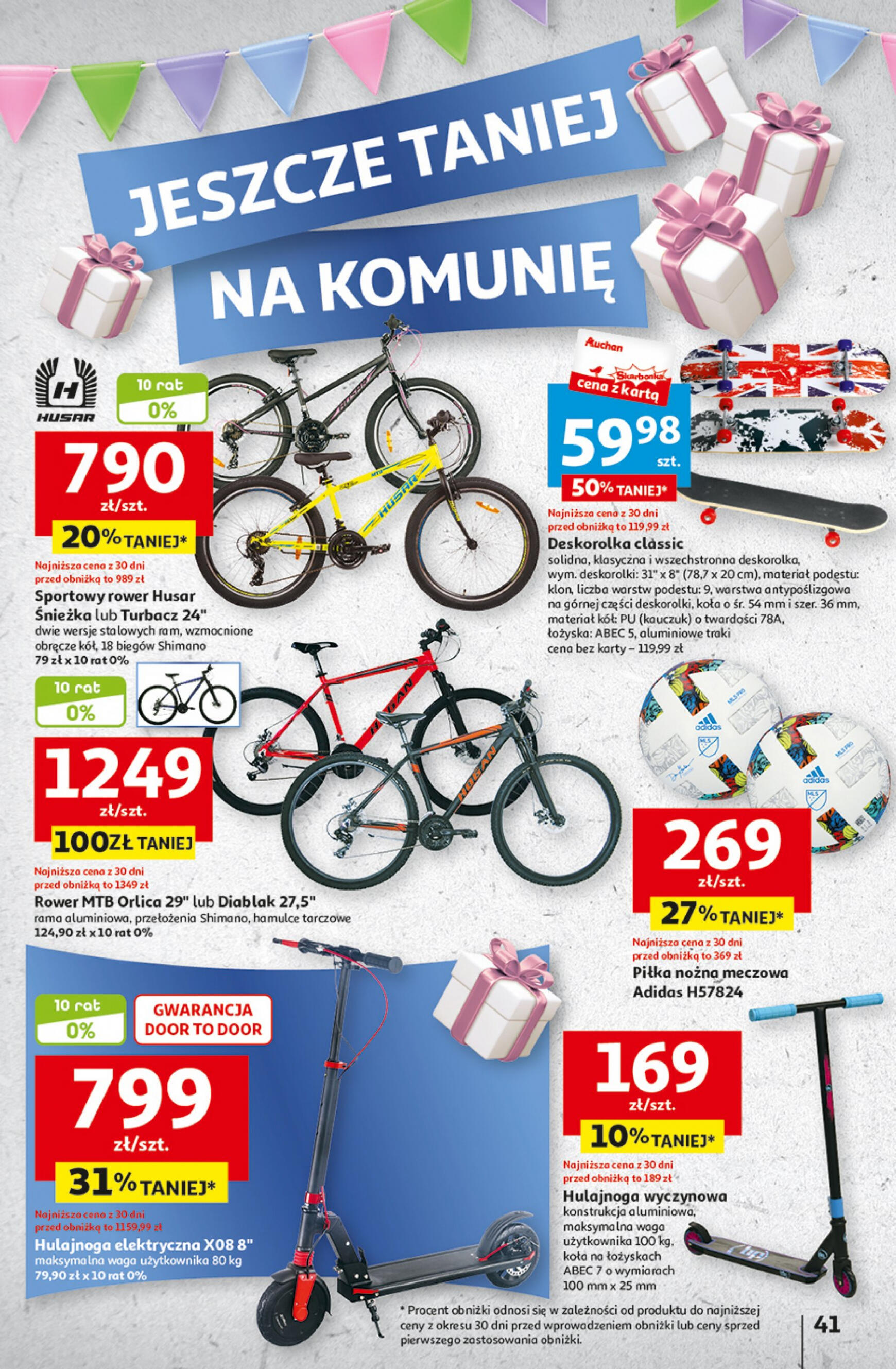 auchan - Hipermarket Auchan - Gazetka Jeszcze taniej na urodziny gazetka aktualna ważna od 25.04. - 30.04. - page: 41