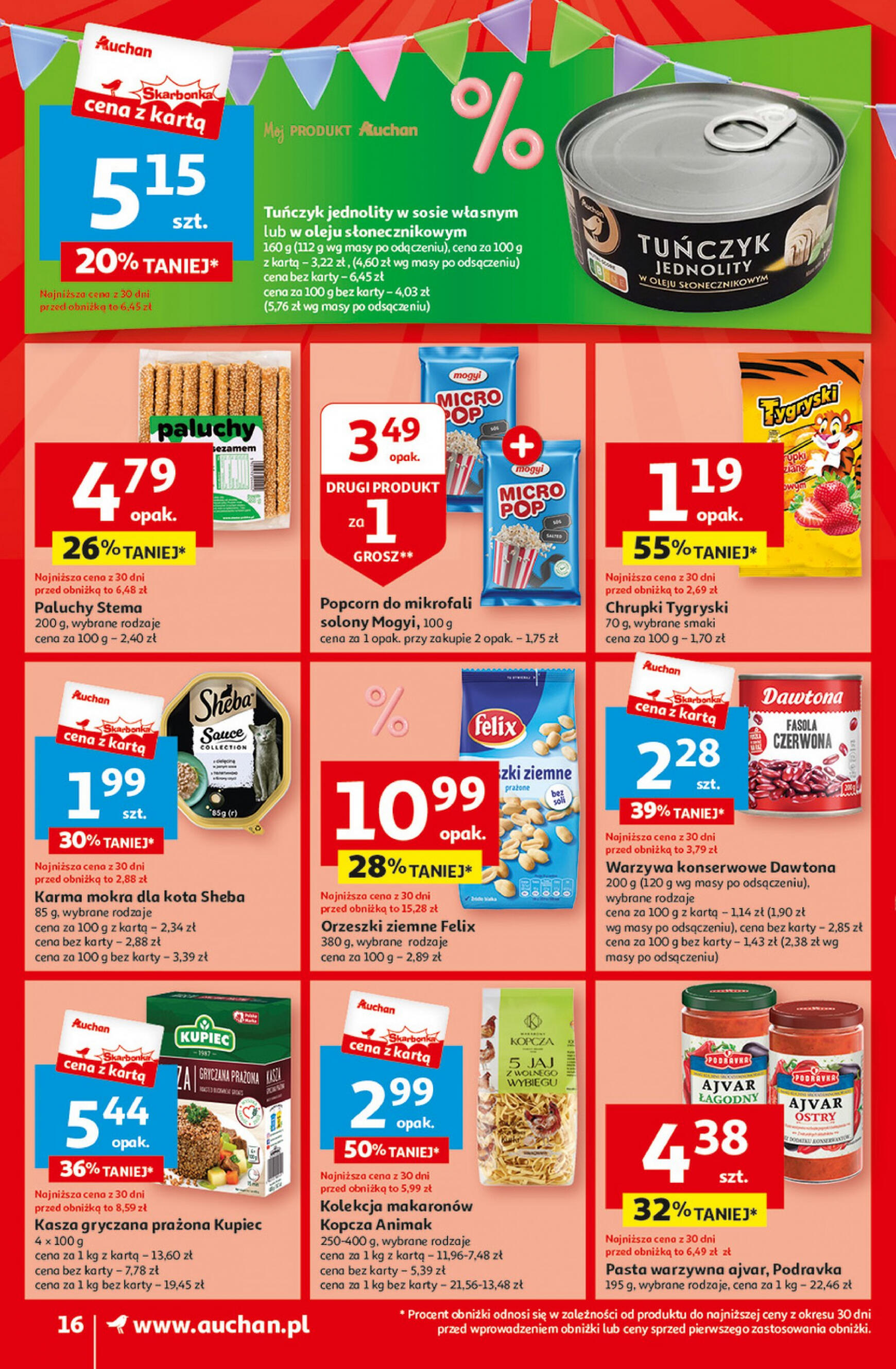 auchan - Supermarket Auchan - Gazetka Jeszcze taniej na urodziny gazetka aktualna ważna od 02.05. - 08.05. - page: 16
