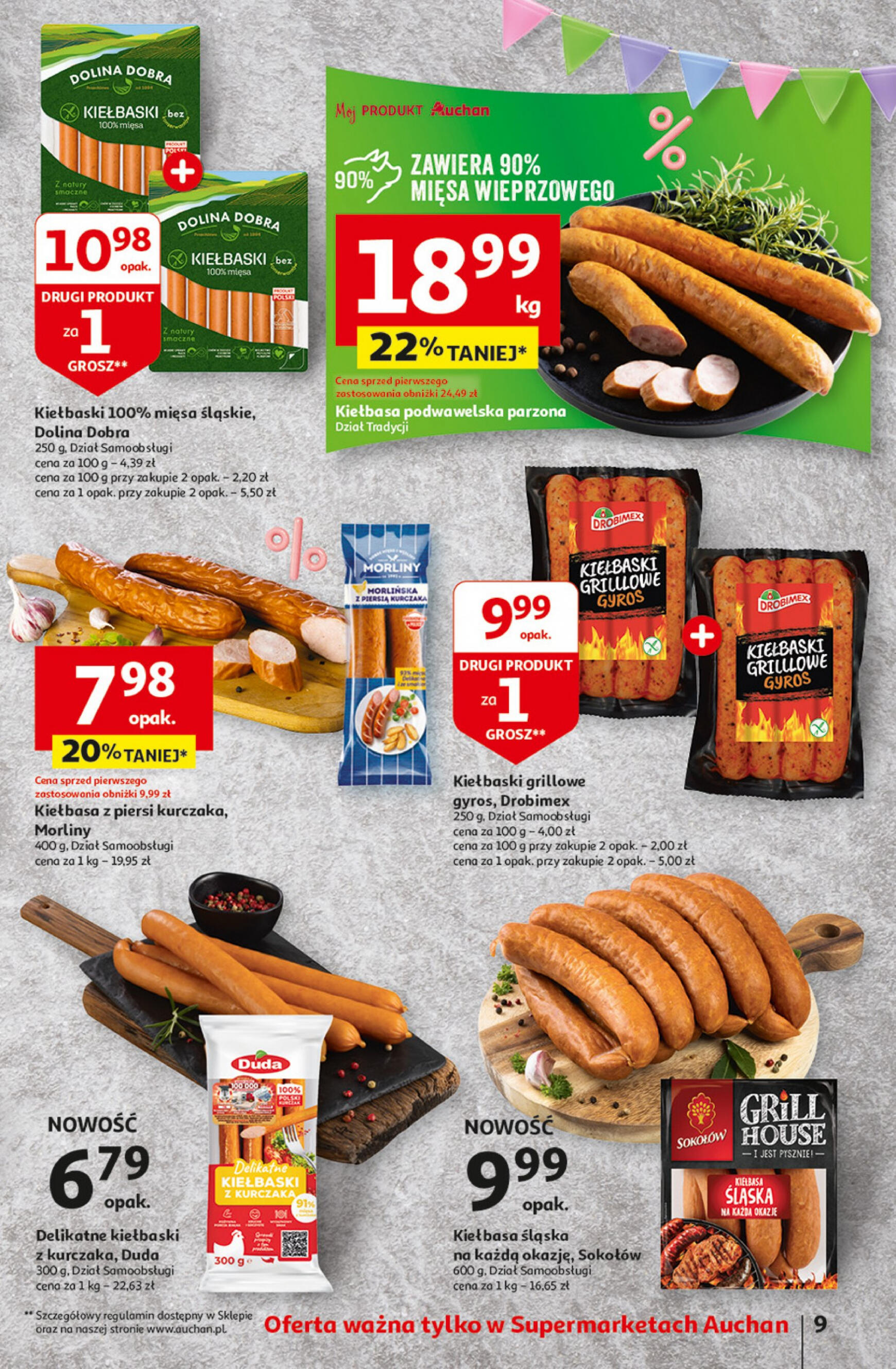 auchan - Supermarket Auchan - Gazetka Jeszcze taniej na urodziny gazetka aktualna ważna od 02.05. - 08.05. - page: 9