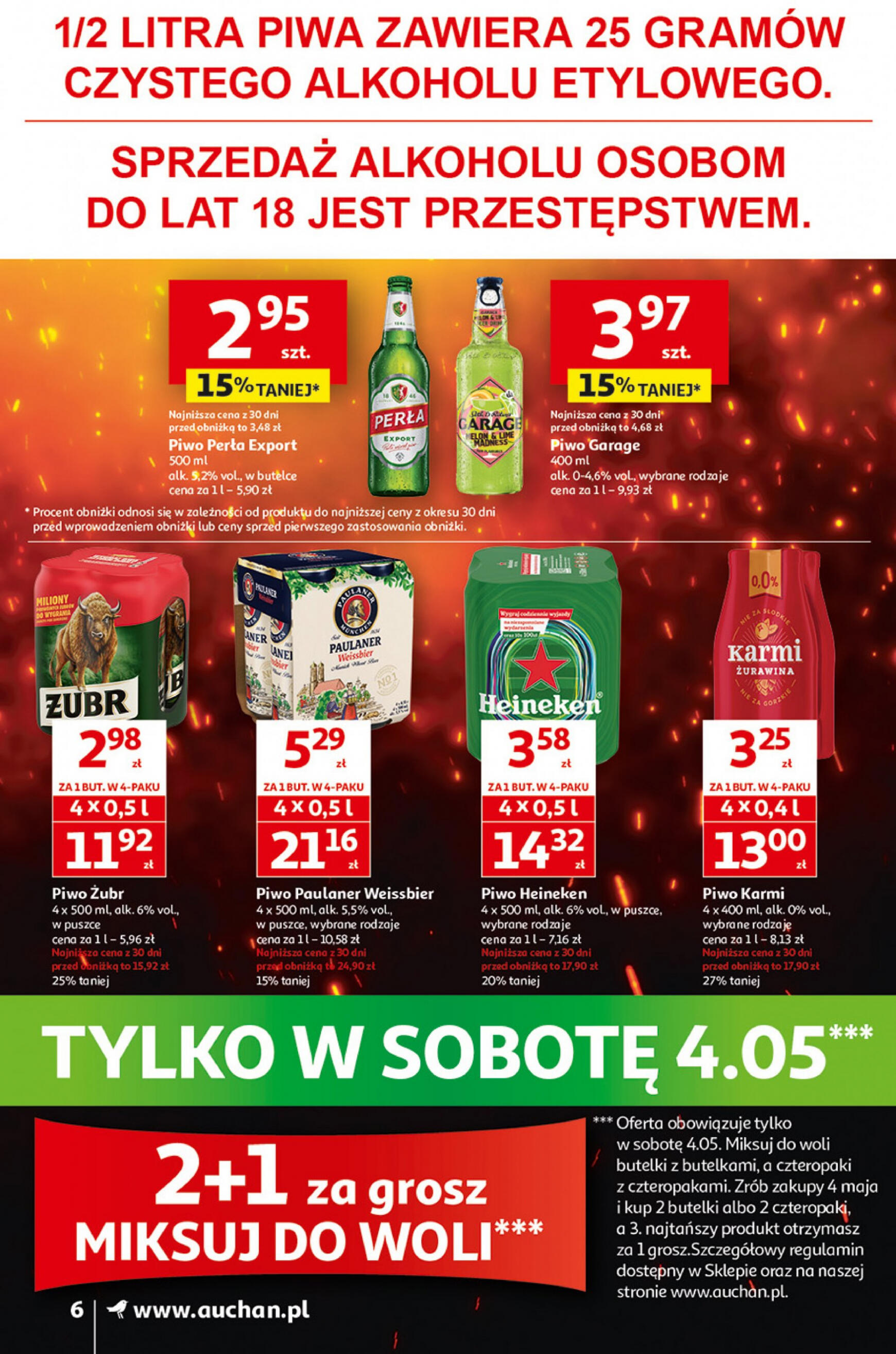 auchan - Supermarket Auchan - Gazetka Jeszcze taniej na urodziny gazetka aktualna ważna od 02.05. - 08.05. - page: 6