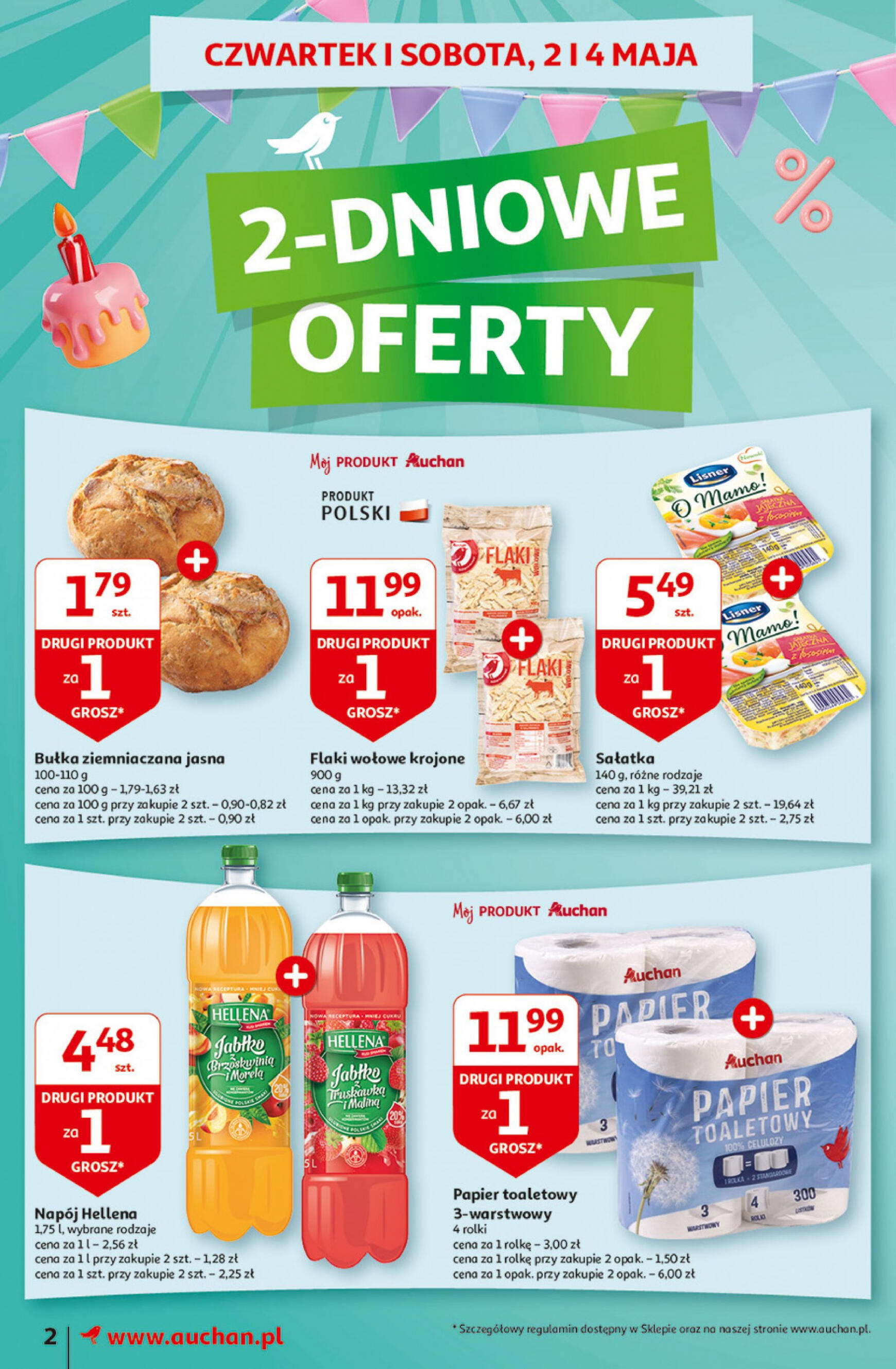 auchan - Moje Auchan - Gazetka Jeszcze taniej na urodziny gazetka aktualna ważna od 02.05. - 08.05. - page: 2
