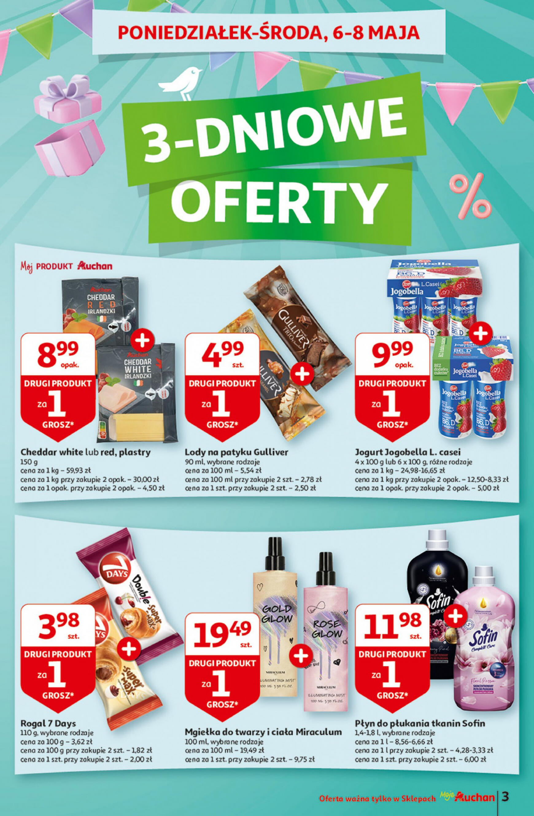 auchan - Moje Auchan - Gazetka Jeszcze taniej na urodziny gazetka aktualna ważna od 02.05. - 08.05. - page: 3