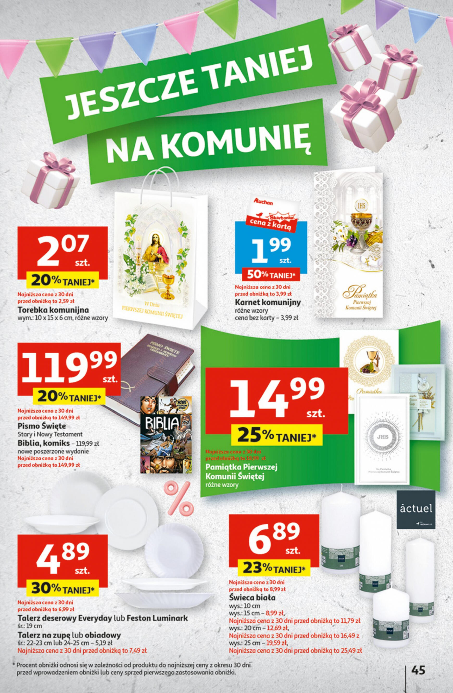 auchan - Hipermarket Auchan - Gazetka Jeszcze taniej na urodziny gazetka aktualna ważna od 02.05. - 08.05. - page: 45