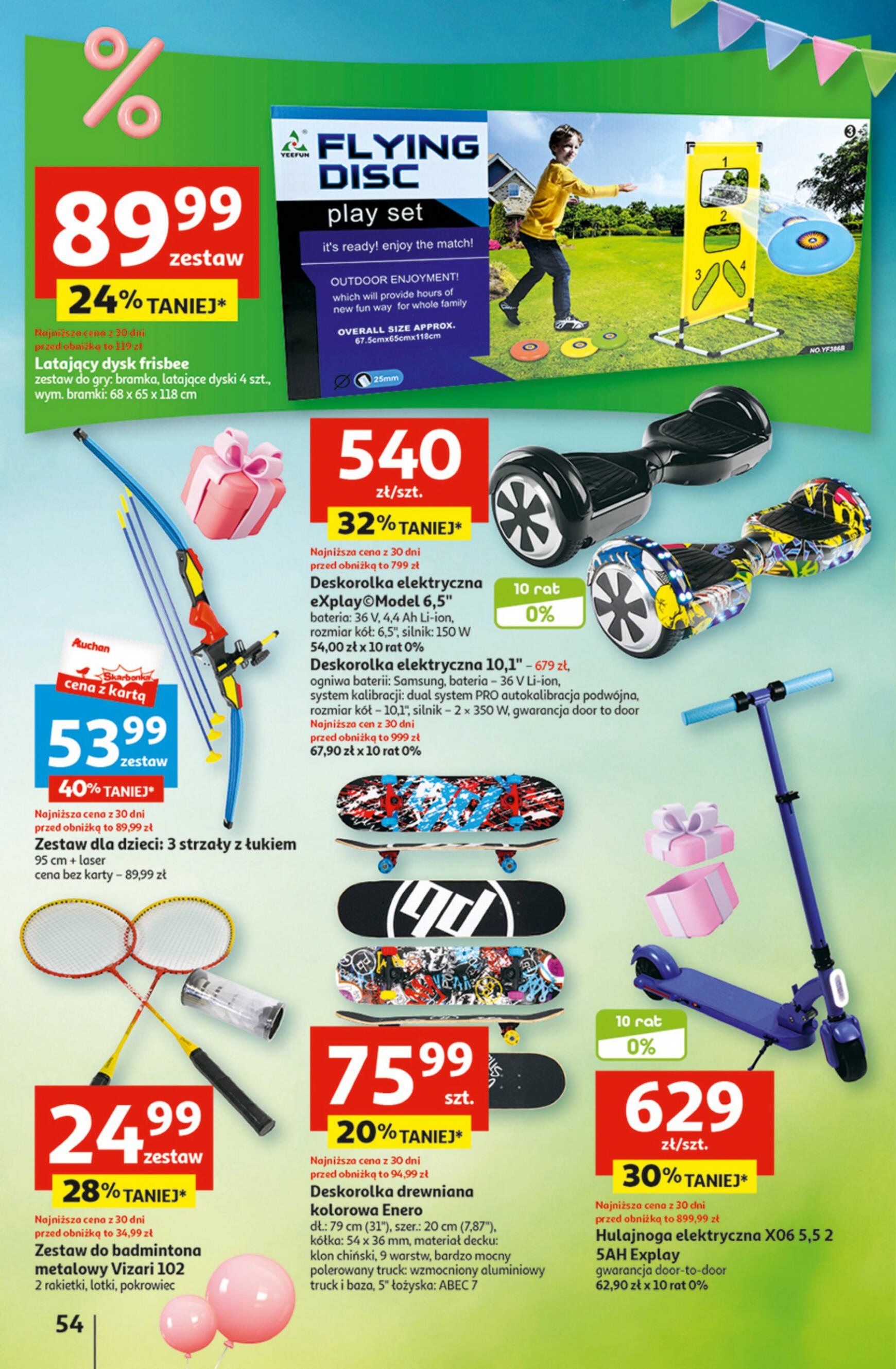 auchan - Hipermarket Auchan - Gazetka Jeszcze taniej na urodziny gazetka aktualna ważna od 02.05. - 08.05. - page: 54