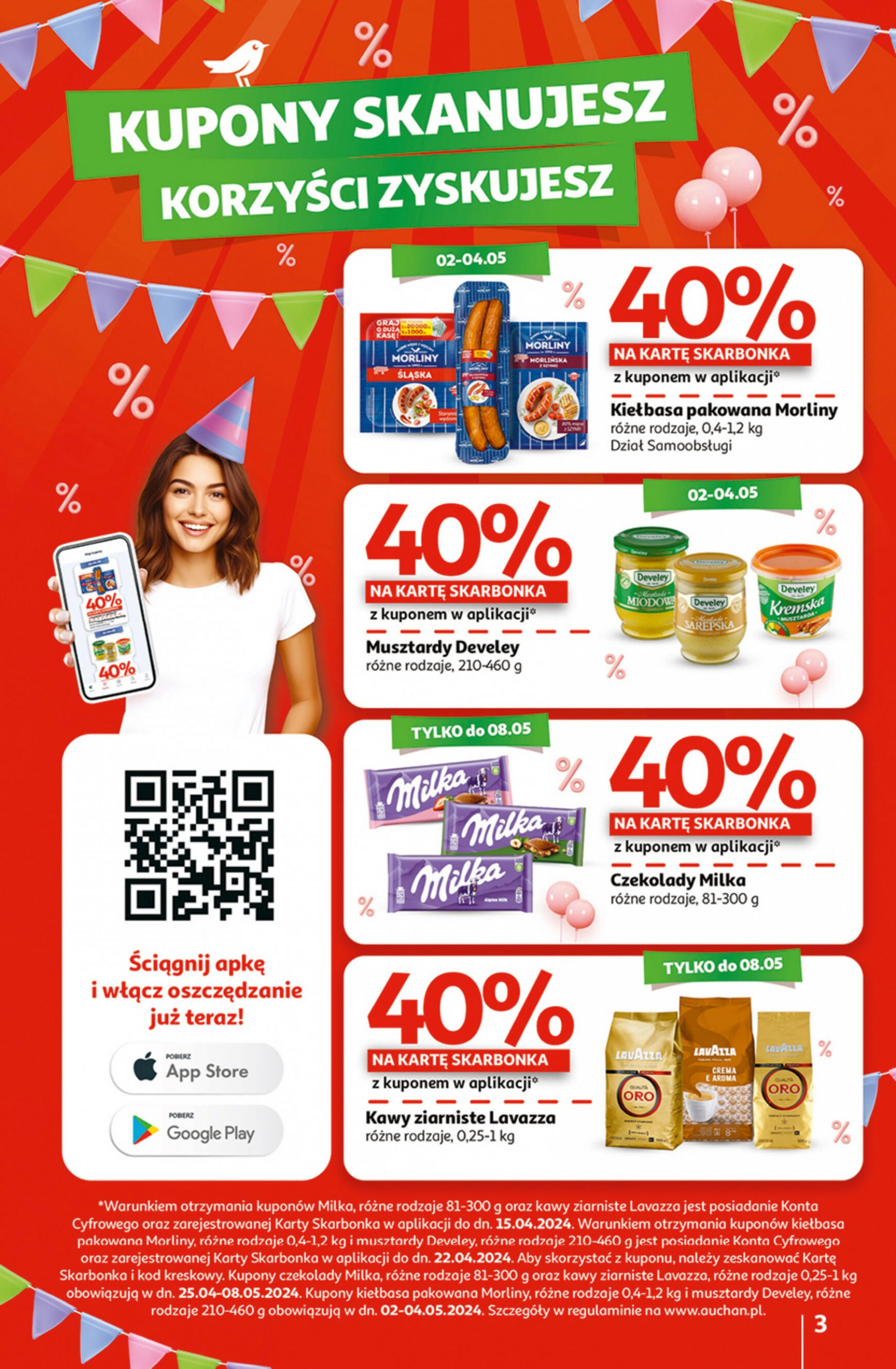auchan - Hipermarket Auchan - Gazetka Jeszcze taniej na urodziny gazetka aktualna ważna od 02.05. - 08.05. - page: 3