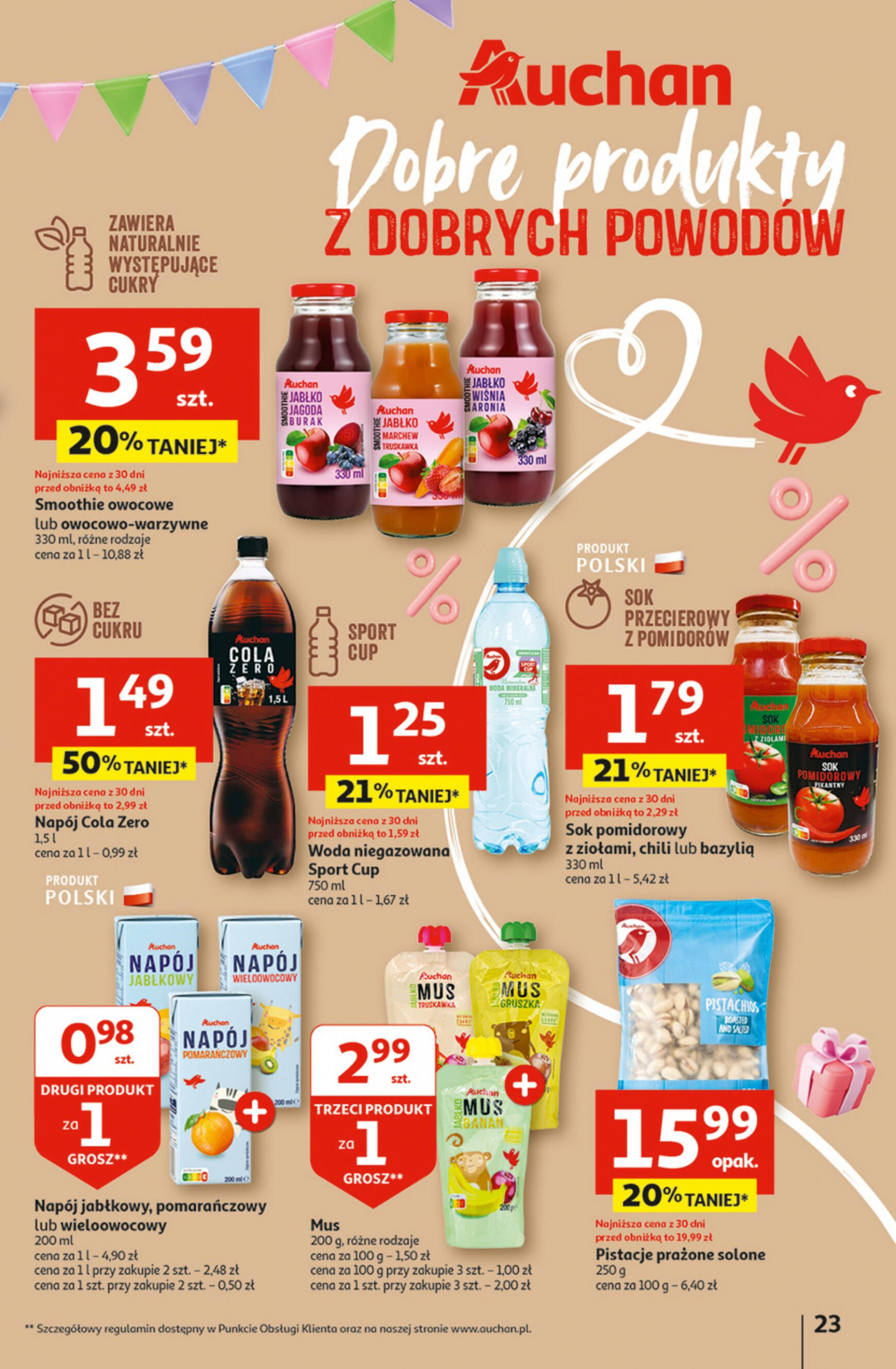 auchan - Hipermarket Auchan - Gazetka Jeszcze taniej na urodziny gazetka aktualna ważna od 02.05. - 08.05. - page: 23