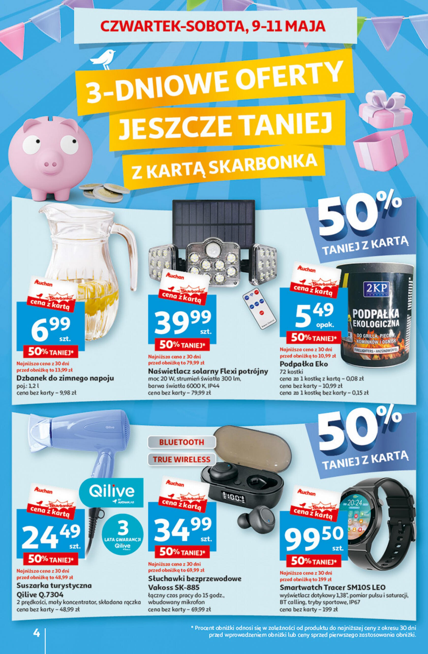 auchan - Hipermarket Auchan - Gazetka Jeszcze taniej na urodziny gazetka aktualna ważna od 09.05. - 15.05. - page: 4