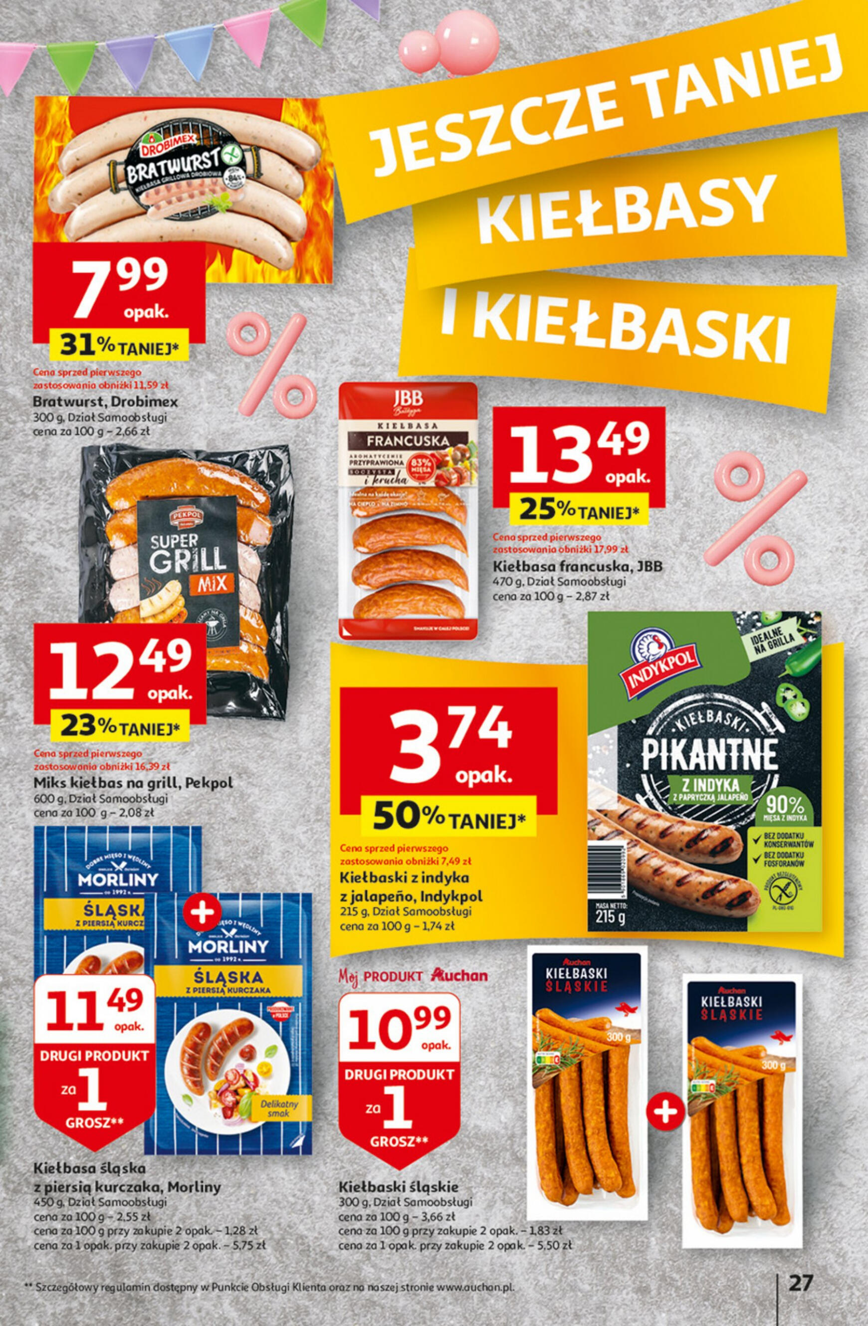 auchan - Hipermarket Auchan - Gazetka Jeszcze taniej na urodziny gazetka aktualna ważna od 09.05. - 15.05. - page: 27