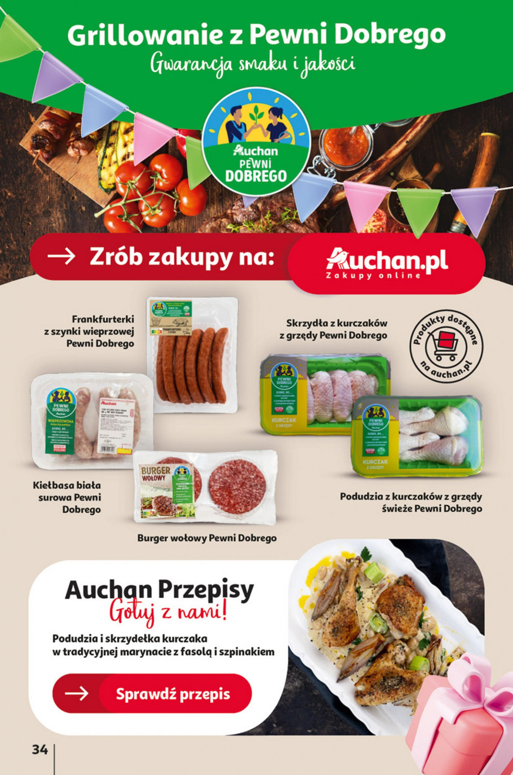 auchan - Hipermarket Auchan - Gazetka Jeszcze taniej na urodziny gazetka aktualna ważna od 09.05. - 15.05. - page: 34