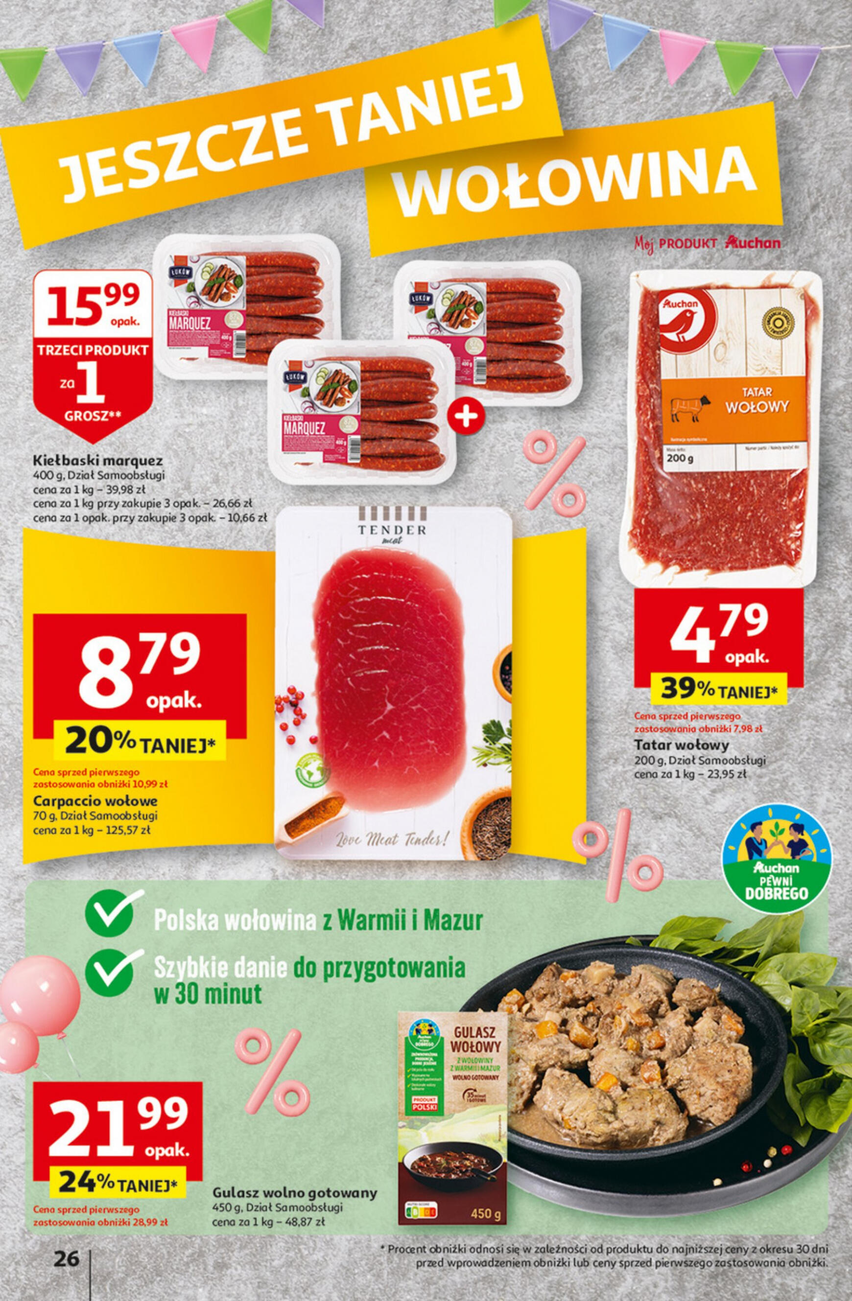 auchan - Hipermarket Auchan - Gazetka Jeszcze taniej na urodziny gazetka aktualna ważna od 09.05. - 15.05. - page: 26