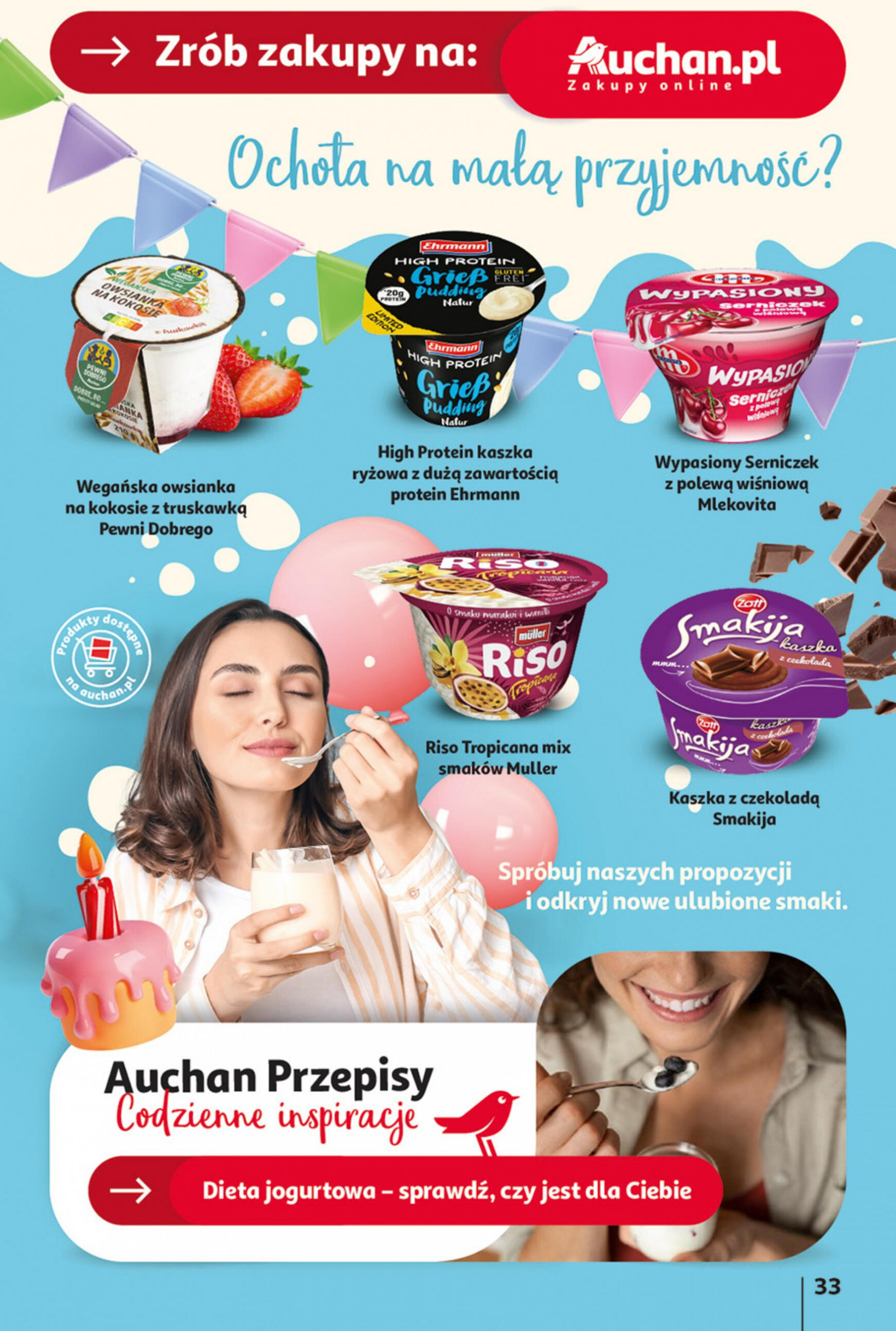 auchan - Hipermarket Auchan - Gazetka Jeszcze taniej na urodziny gazetka aktualna ważna od 09.05. - 15.05. - page: 33