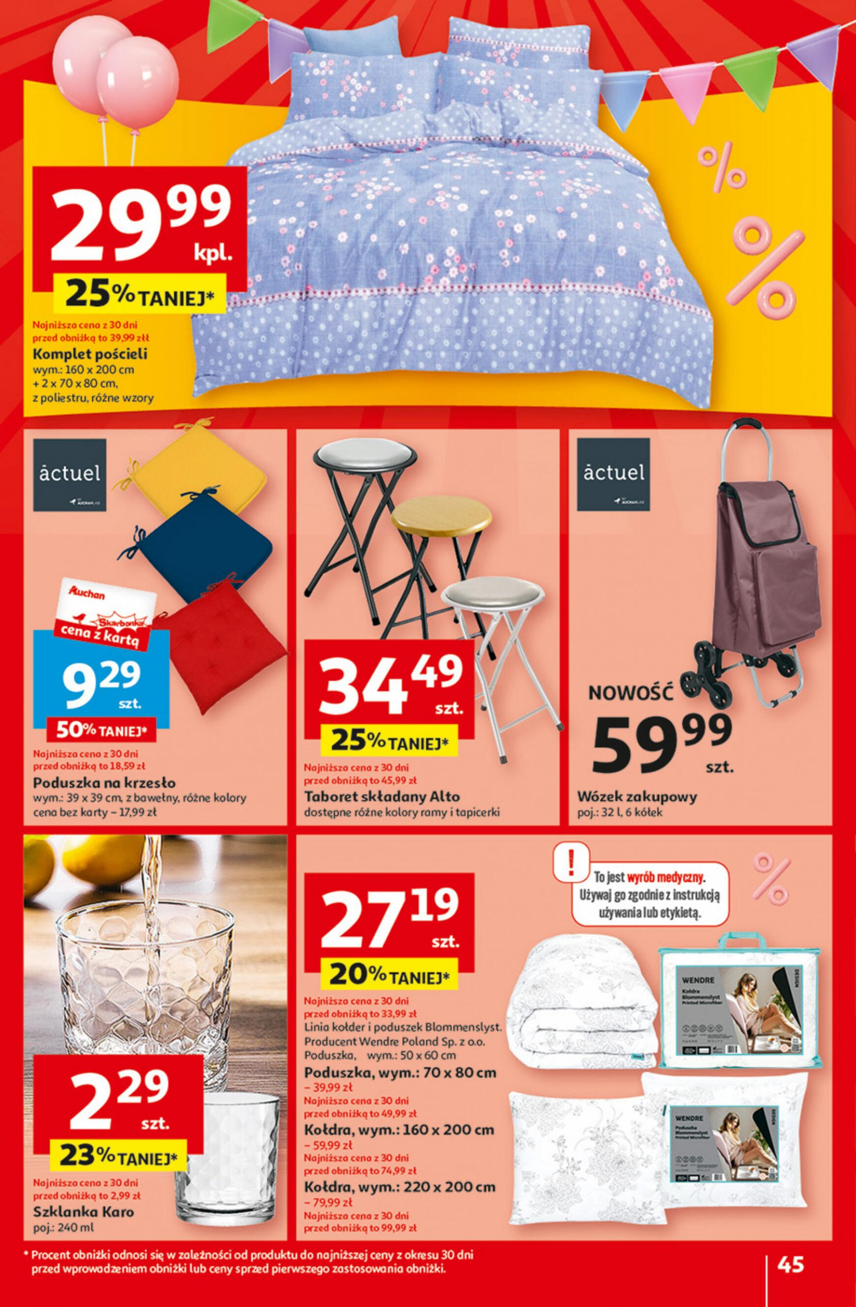 auchan - Hipermarket Auchan - Gazetka Jeszcze taniej na urodziny gazetka aktualna ważna od 09.05. - 15.05. - page: 45