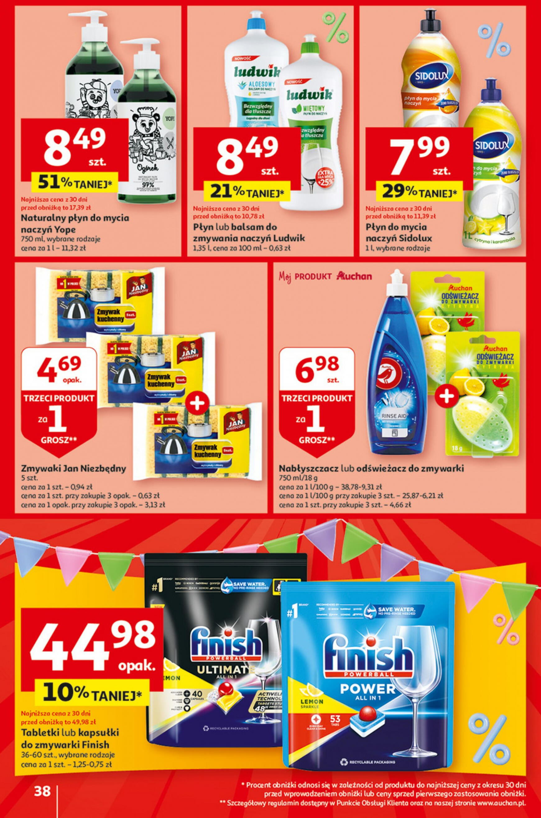 auchan - Hipermarket Auchan - Gazetka Jeszcze taniej na urodziny gazetka aktualna ważna od 09.05. - 15.05. - page: 38