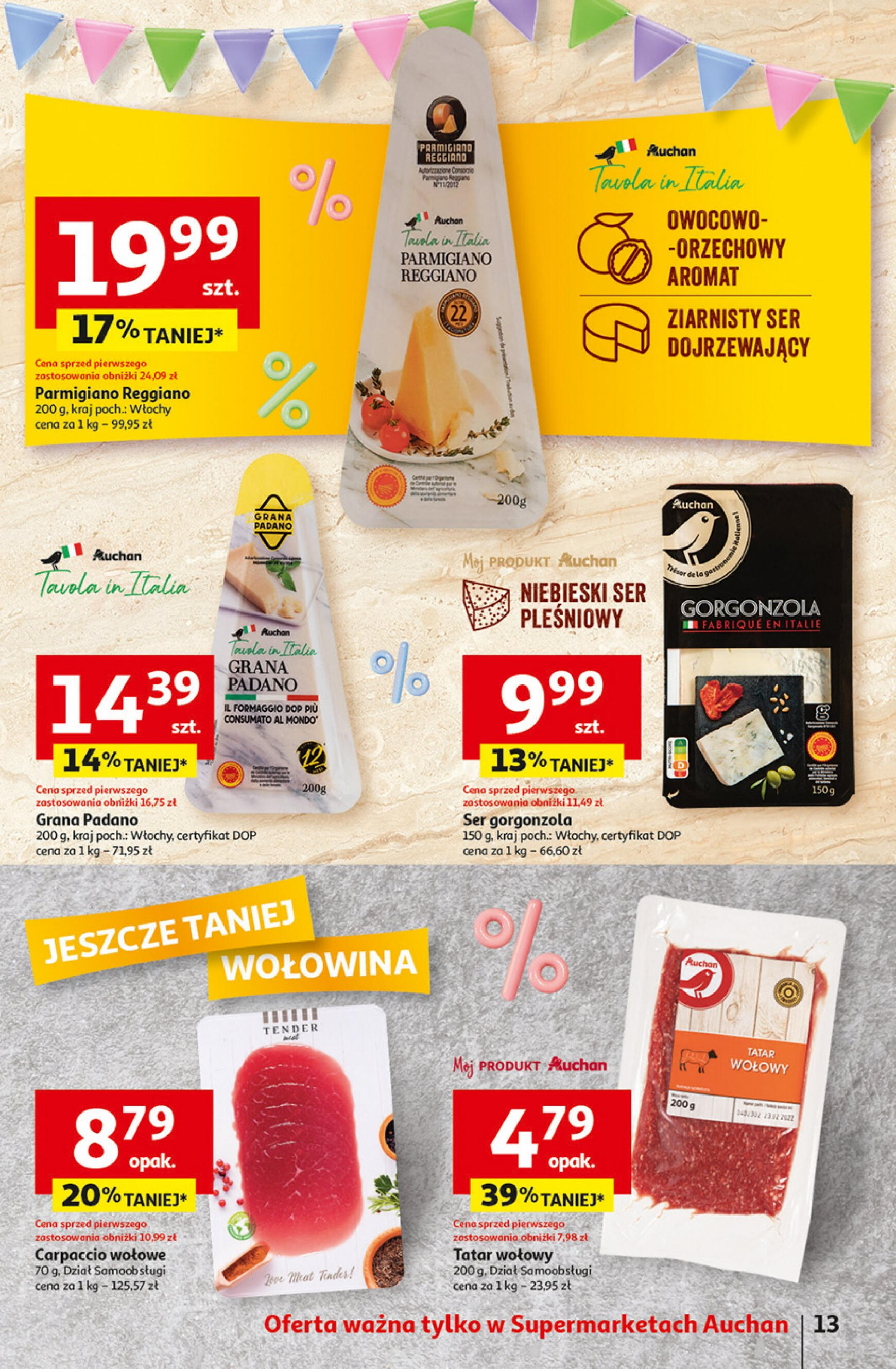 auchan - Supermarket Auchan - Gazetka Jeszcze taniej na urodziny gazetka aktualna ważna od 09.05. - 15.05. - page: 13