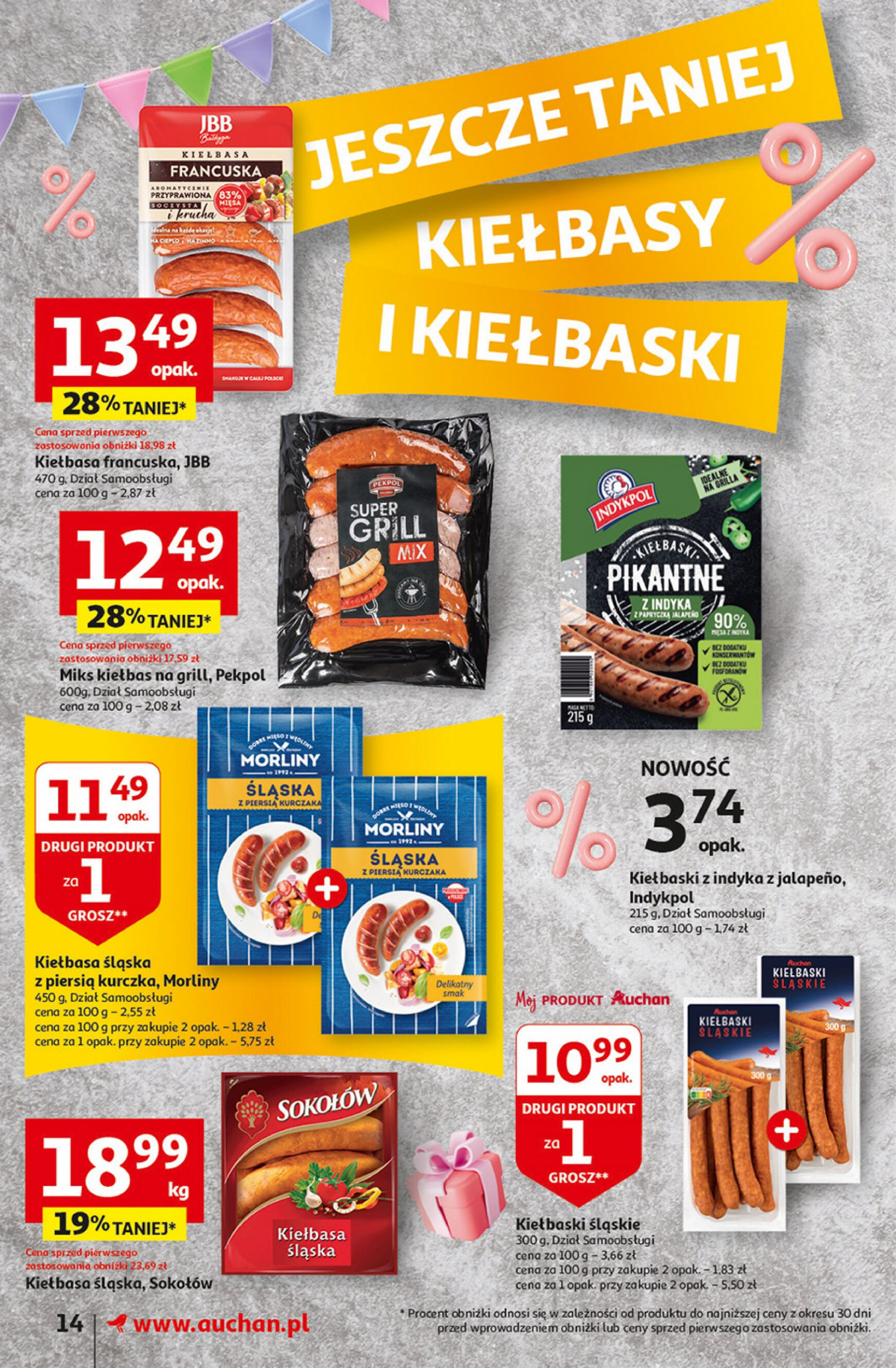 auchan - Supermarket Auchan - Gazetka Jeszcze taniej na urodziny gazetka aktualna ważna od 09.05. - 15.05. - page: 14