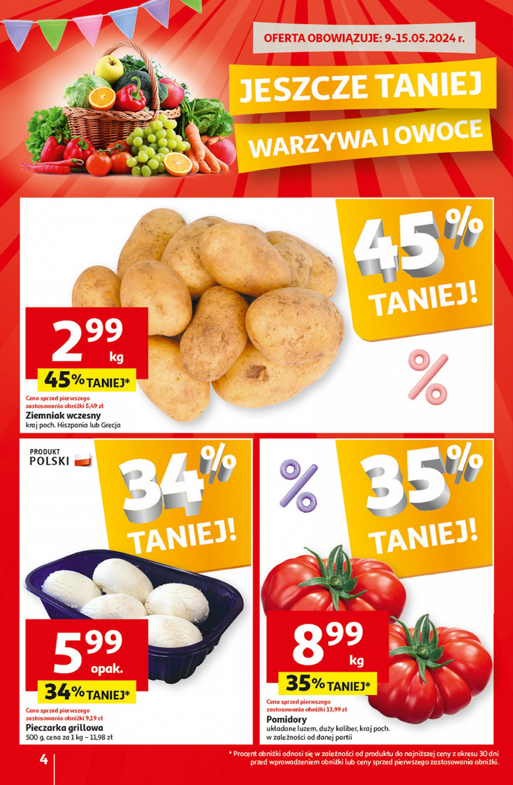 auchan - Supermarket Auchan - Gazetka Jeszcze taniej na urodziny gazetka aktualna ważna od 09.05. - 15.05. - page: 4