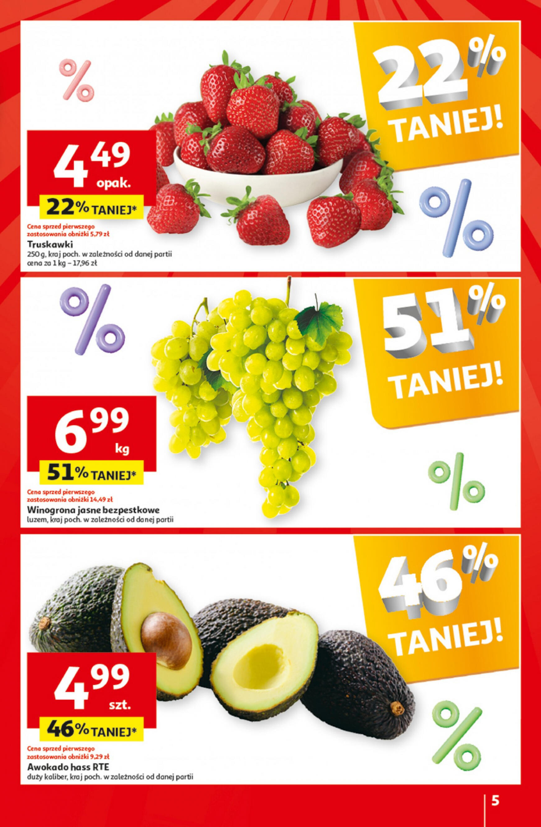auchan - Supermarket Auchan - Gazetka Jeszcze taniej na urodziny gazetka aktualna ważna od 09.05. - 15.05. - page: 5
