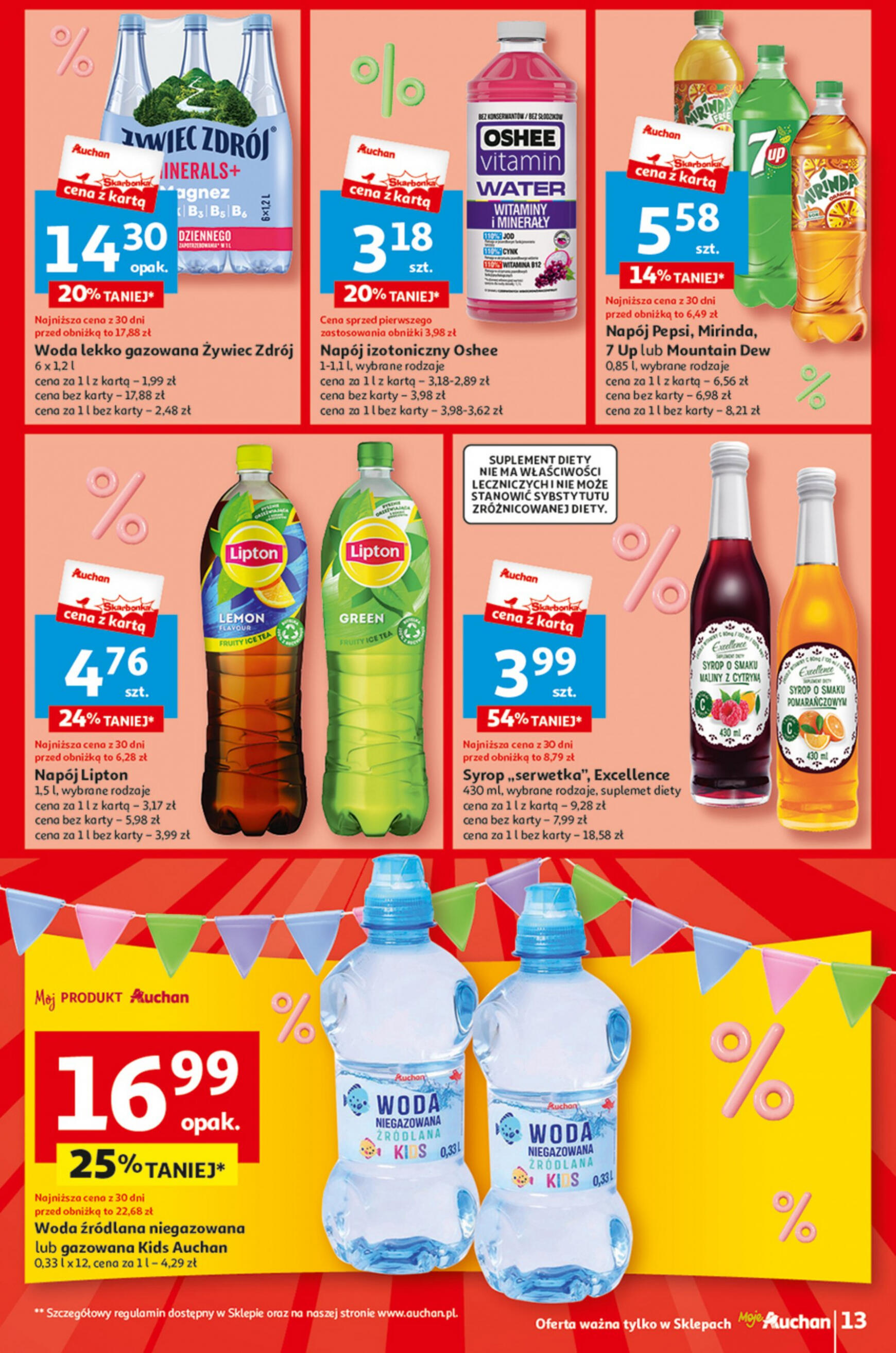 auchan - Moje Auchan - Gazetka Jeszcze taniej na urodziny gazetka aktualna ważna od 09.05. - 15.05. - page: 13