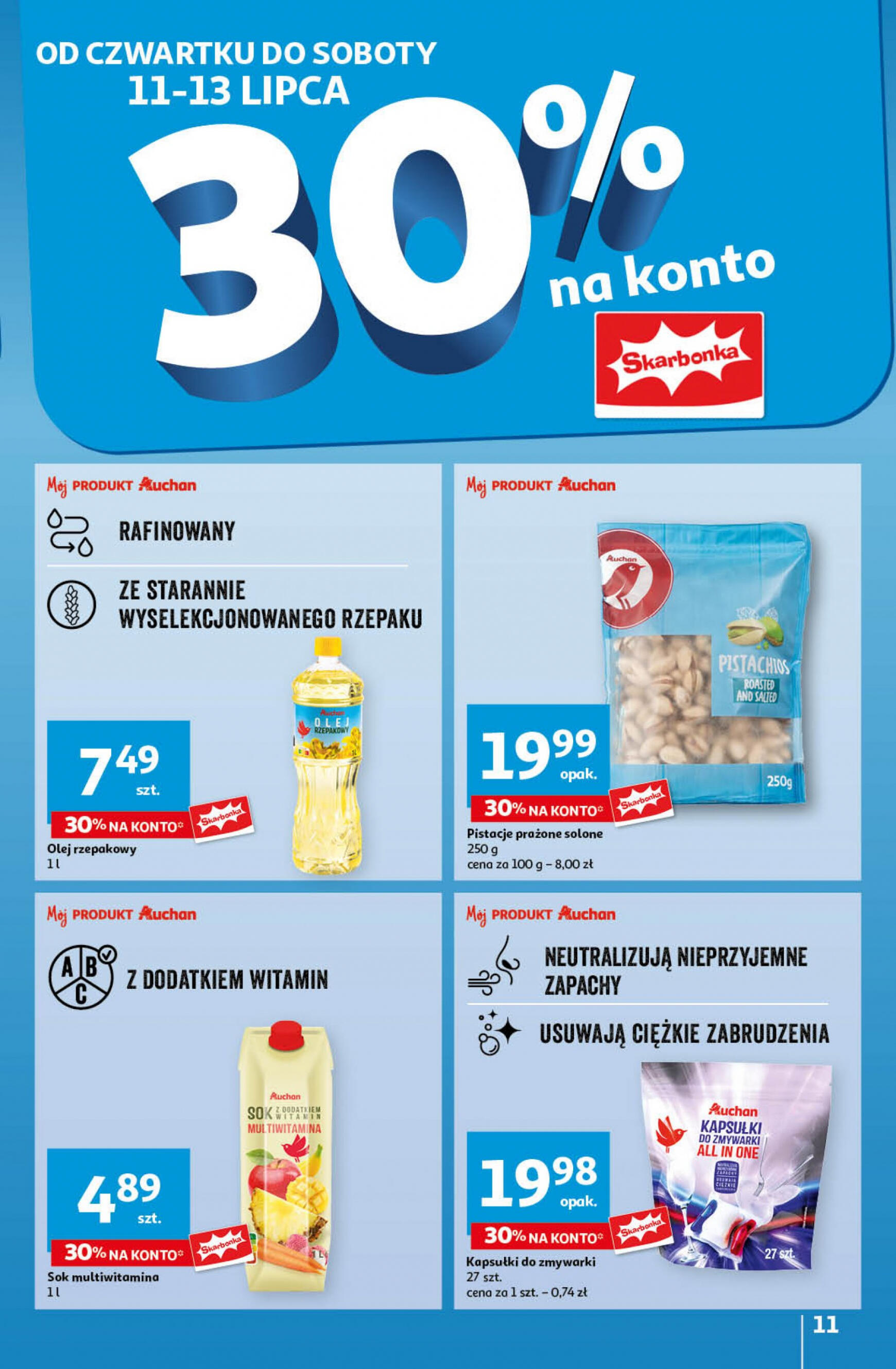 auchan - Hipermarket Auchan gazetka aktualna ważna od 11.07. - 17.07. - page: 13