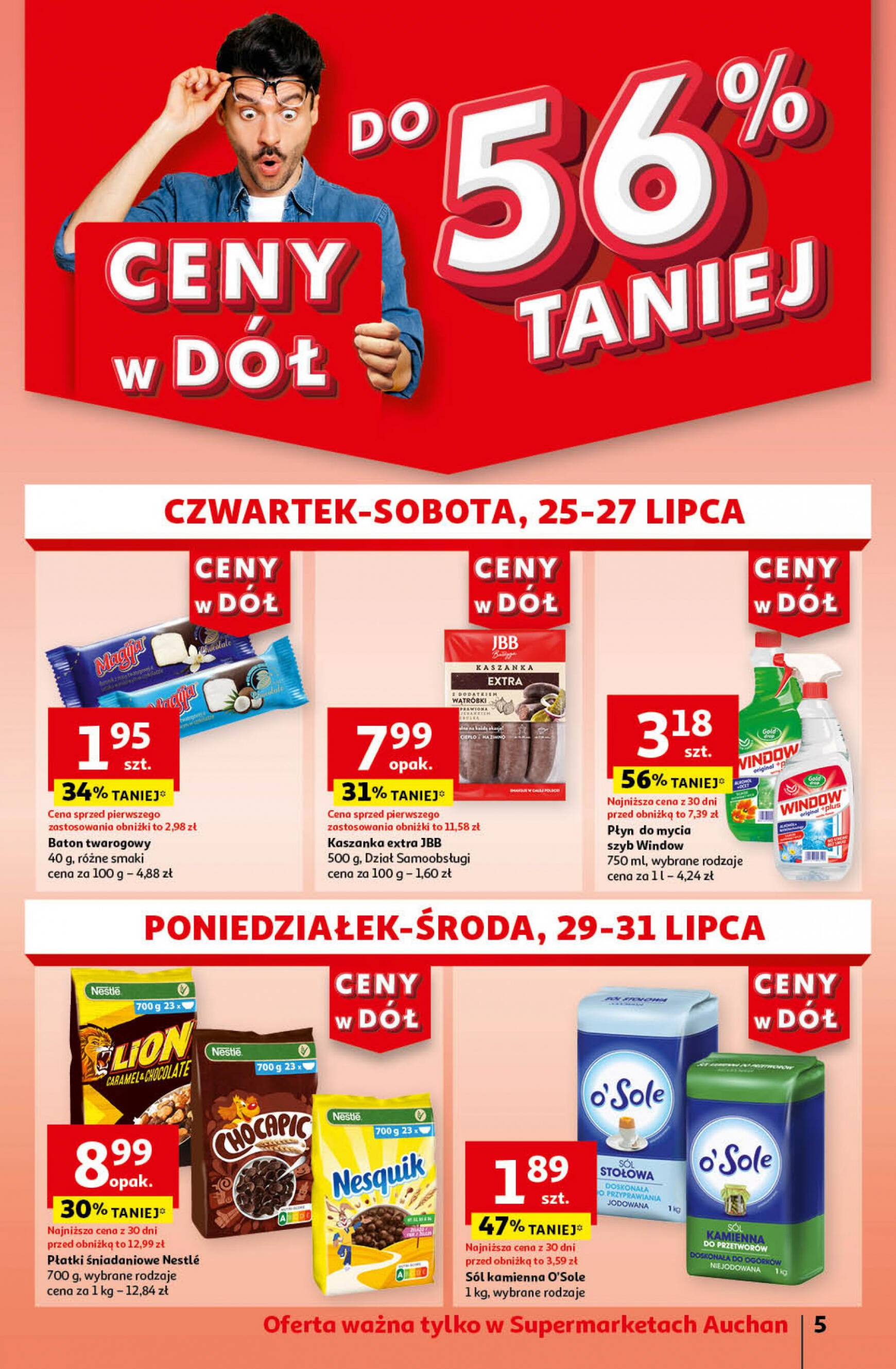 auchan - Supermarket Auchan gazetka aktualna ważna od 25.07. - 31.07. - page: 5