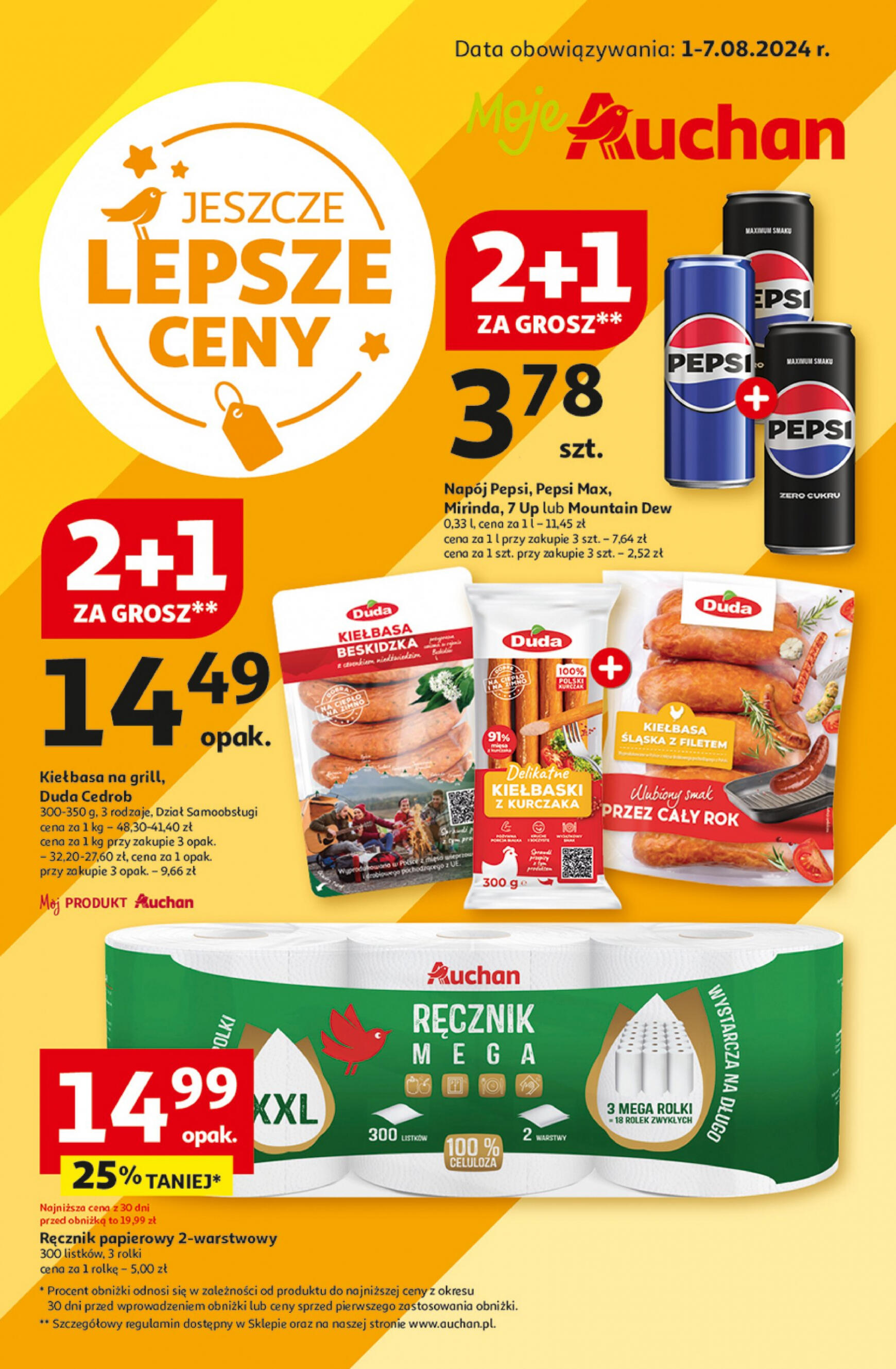 auchan - Moje Auchan gazetka aktualna ważna od 01.08. - 07.08. - page: 1