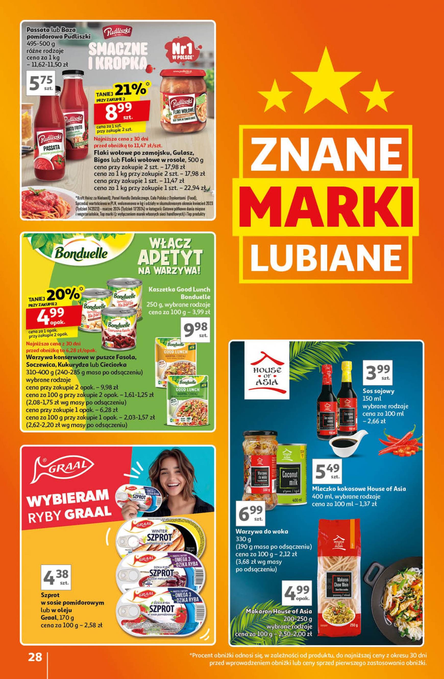 auchan - Aktualna Auchan - Znane Marki Lubiane gazetka ważna od 05.09. - 11.09. - page: 28