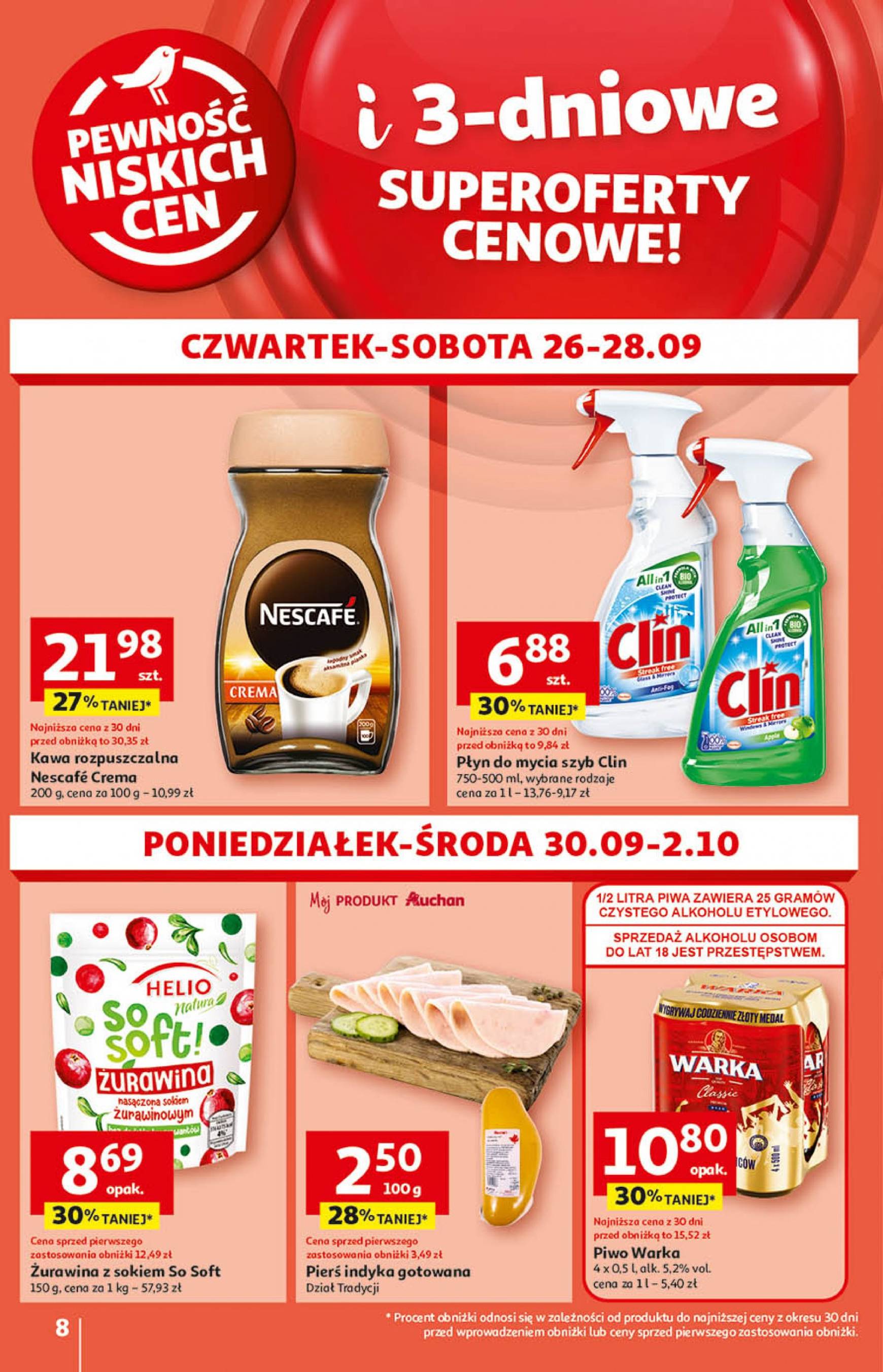 auchan - Aktualna Hipermarket Auchan gazetka ważna od 26.09. - 02.10. - page: 8