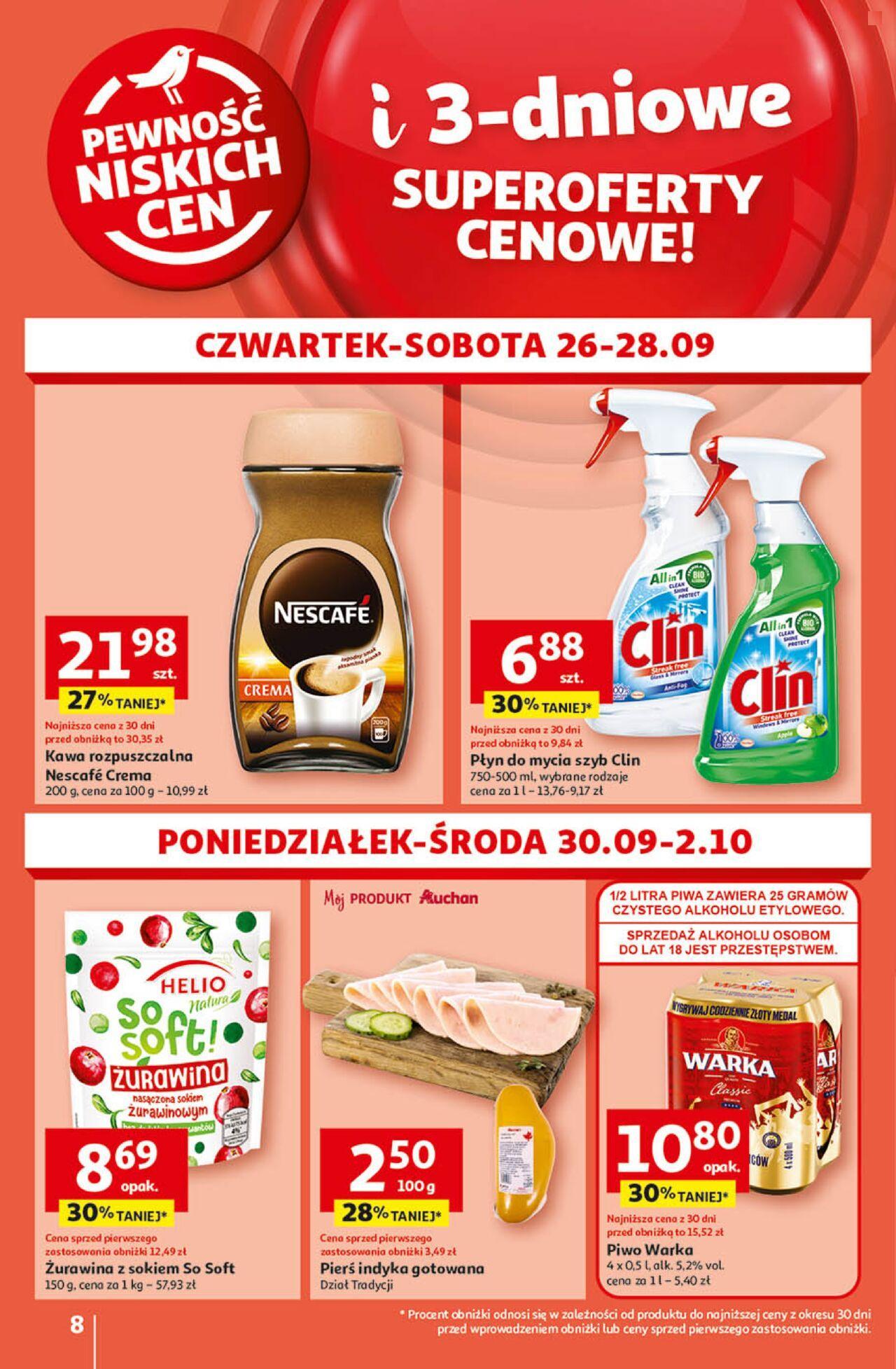 auchan - Auchan Gazetka - Pewność Niskich Cen Hipermarket PDF 26.09.2024 - 02.10.2024 - page: 8