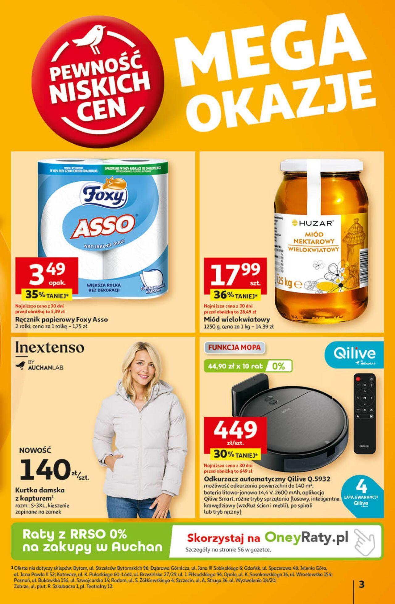 auchan - Auchan Gazetka - Pewność Niskich Cen Hipermarket PDF 26.09.2024 - 02.10.2024 - page: 3