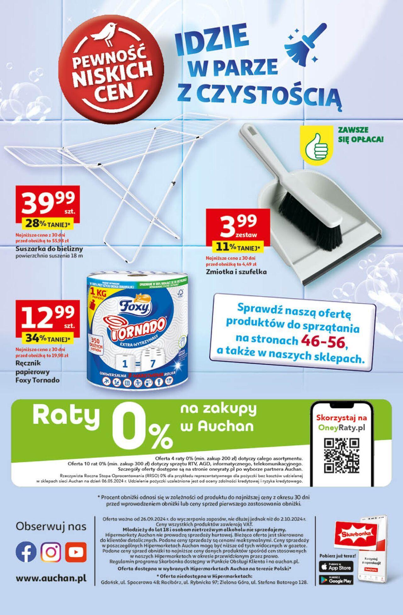 auchan - Auchan Gazetka - Pewność Niskich Cen Hipermarket PDF 26.09.2024 - 02.10.2024 - page: 64