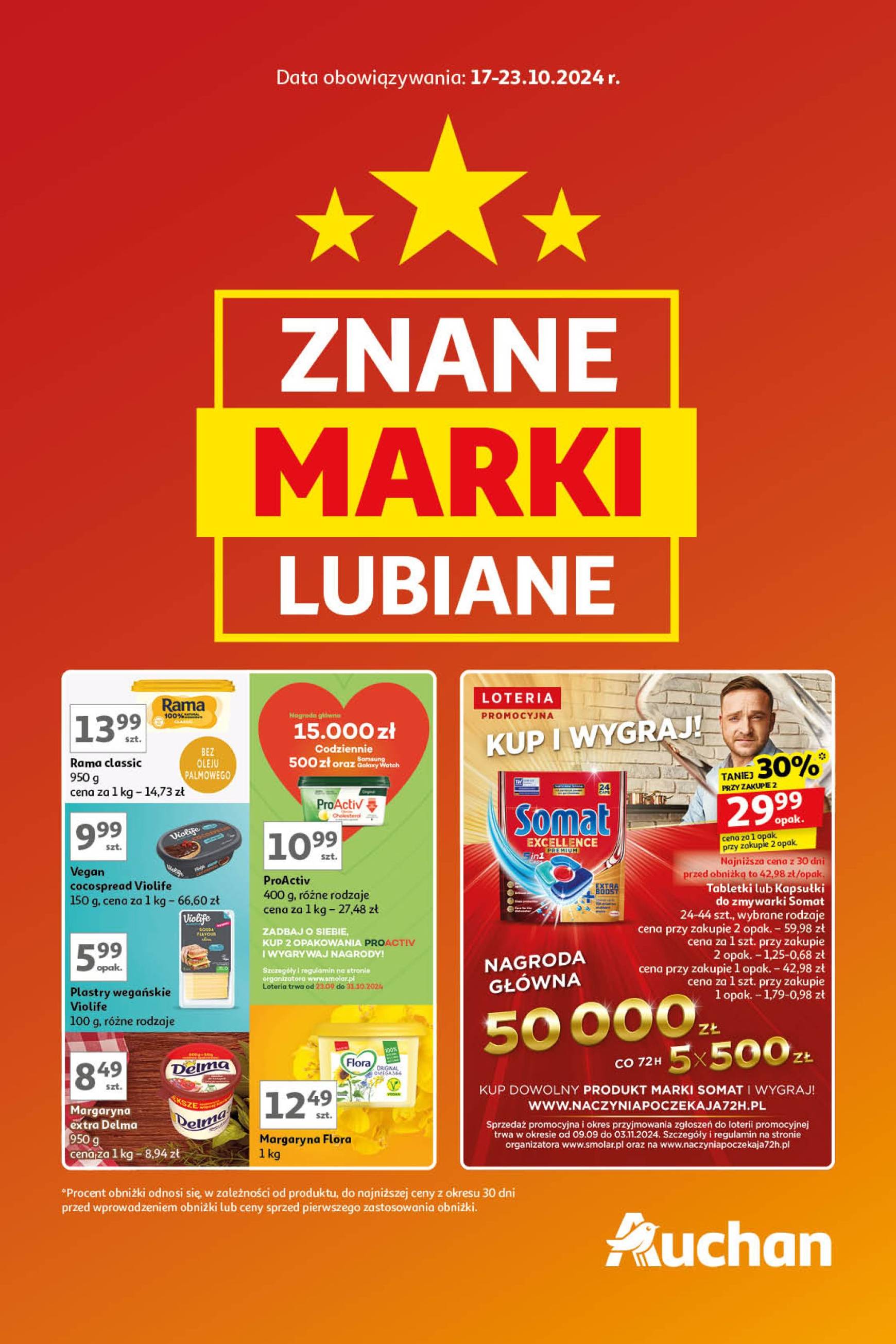 auchan - Auchan - Znane Marki Lubiane gazetka ważna od 17.10. - 23.10.