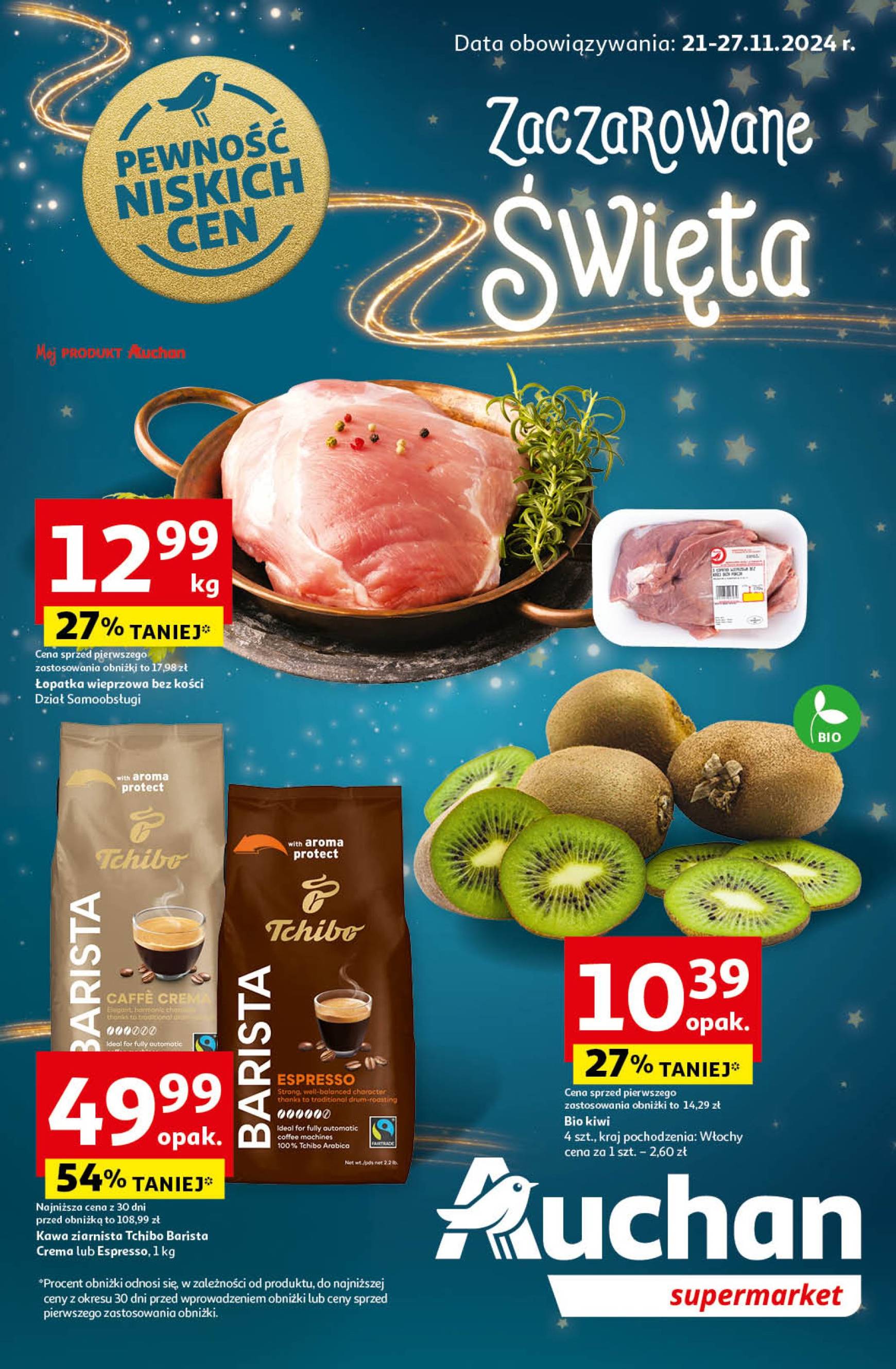 auchan - Supermarket Auchan gazetka ważna od 21.11. - 27.11.