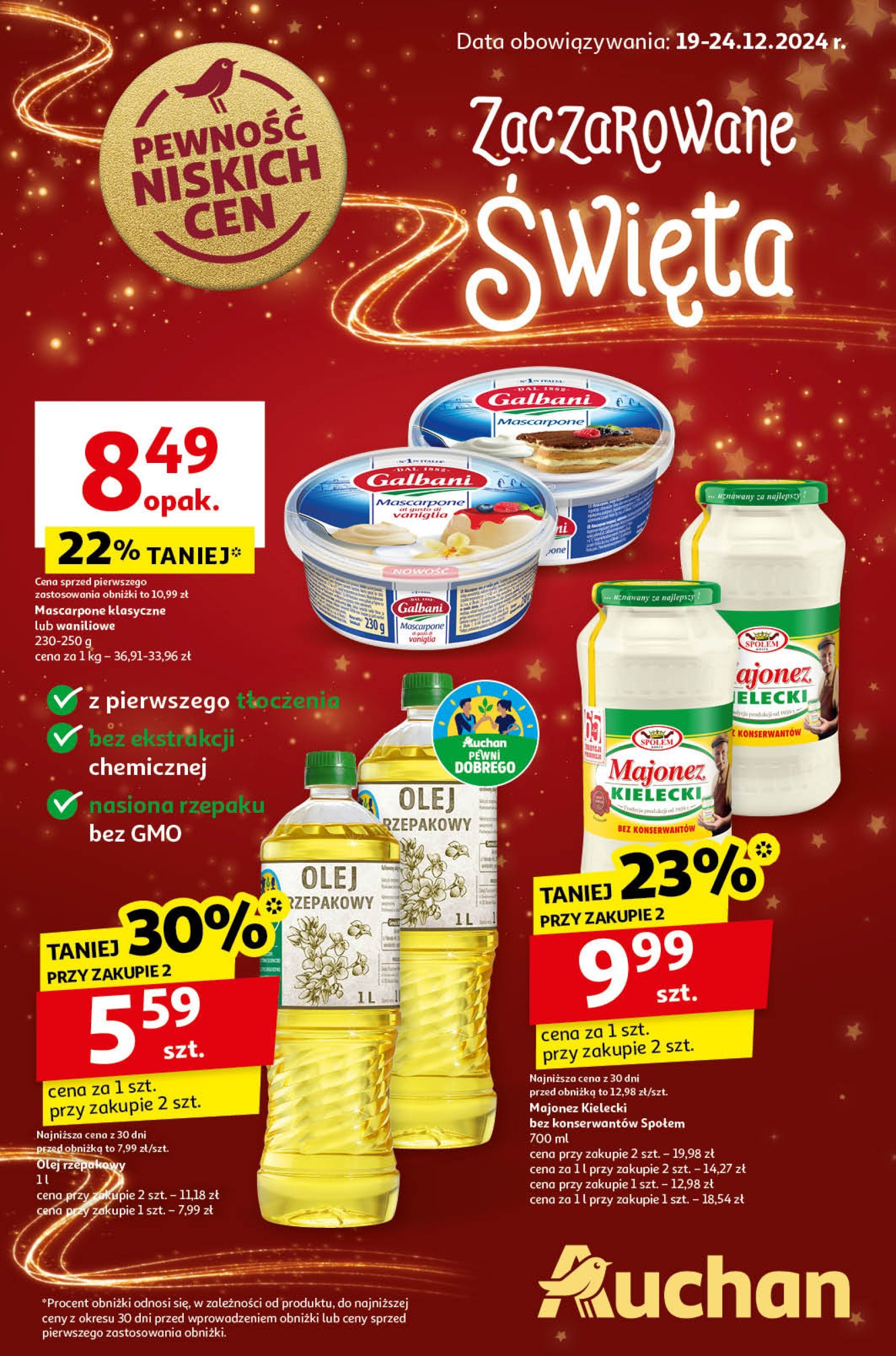 auchan - Hipermarket Auchan gazetka ważna od 19.12. - 24.12.