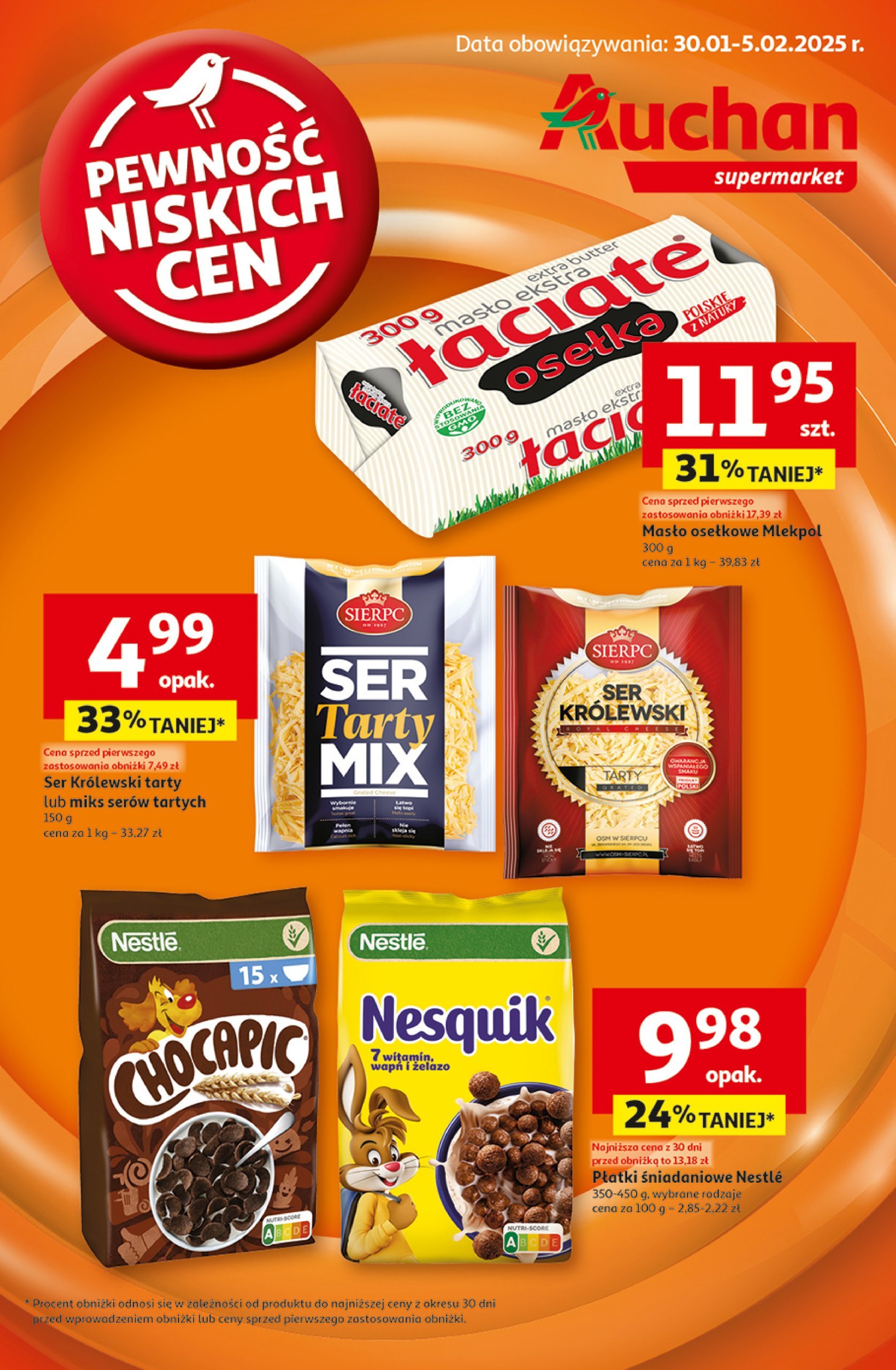 auchan - Supermarket Auchan gazetka ważna od 30.01. - 05.02.