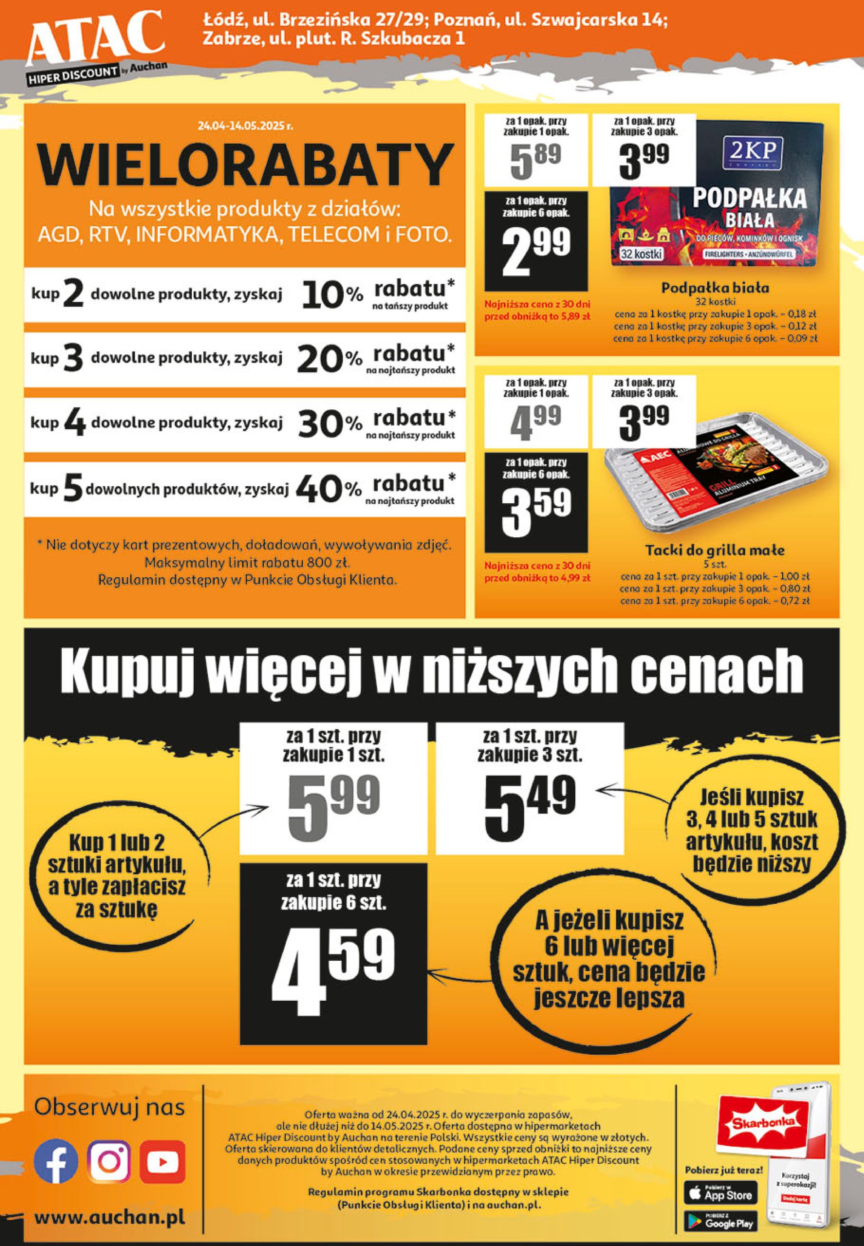 auchan - Auchan - ATAC Hiper Discount gazetka ważna od 24.04. - 14.05. - page: 4