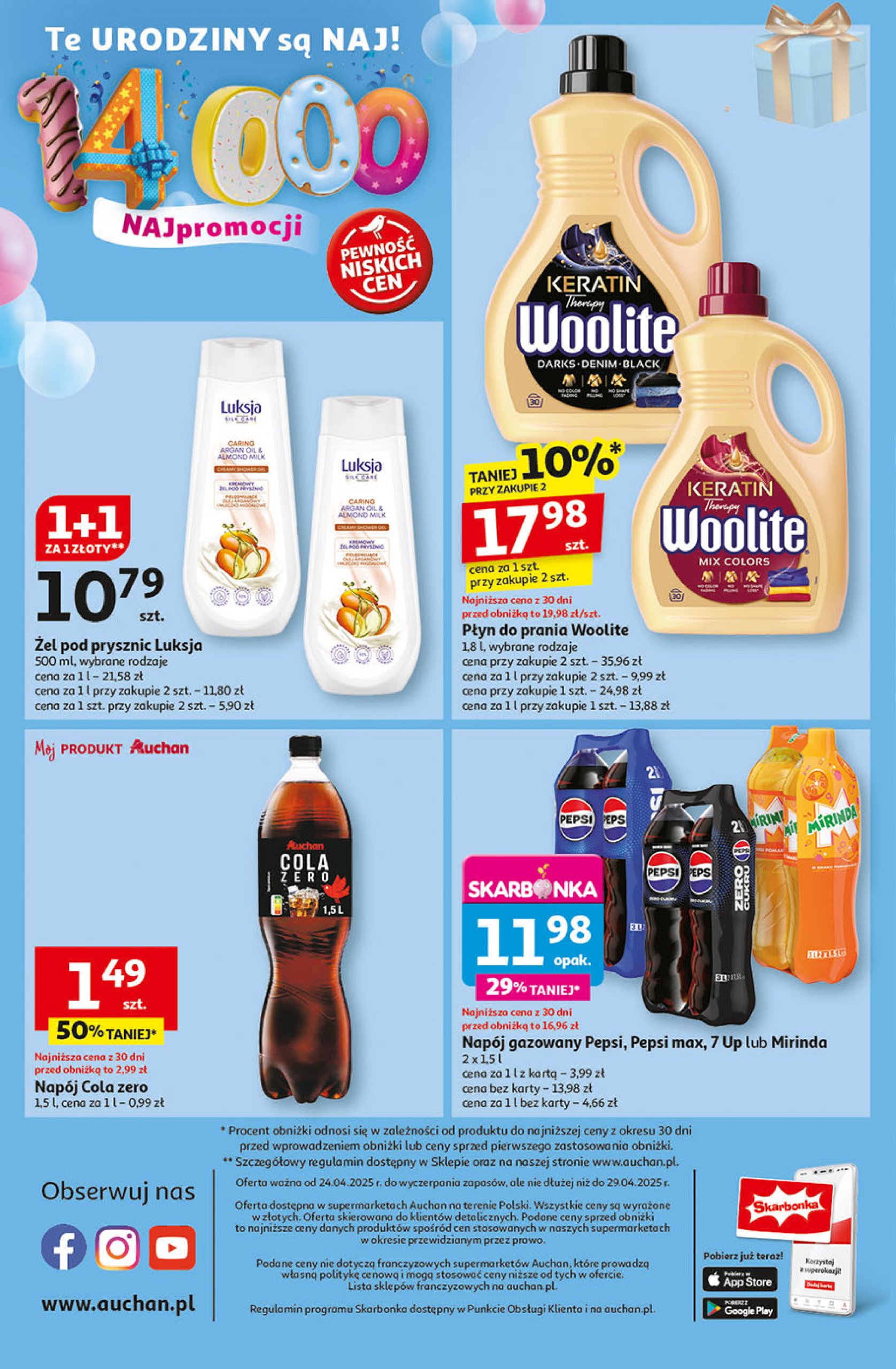 auchan - Supermarket Auchan gazetka ważna od 24.04. - 29.04. - page: 14