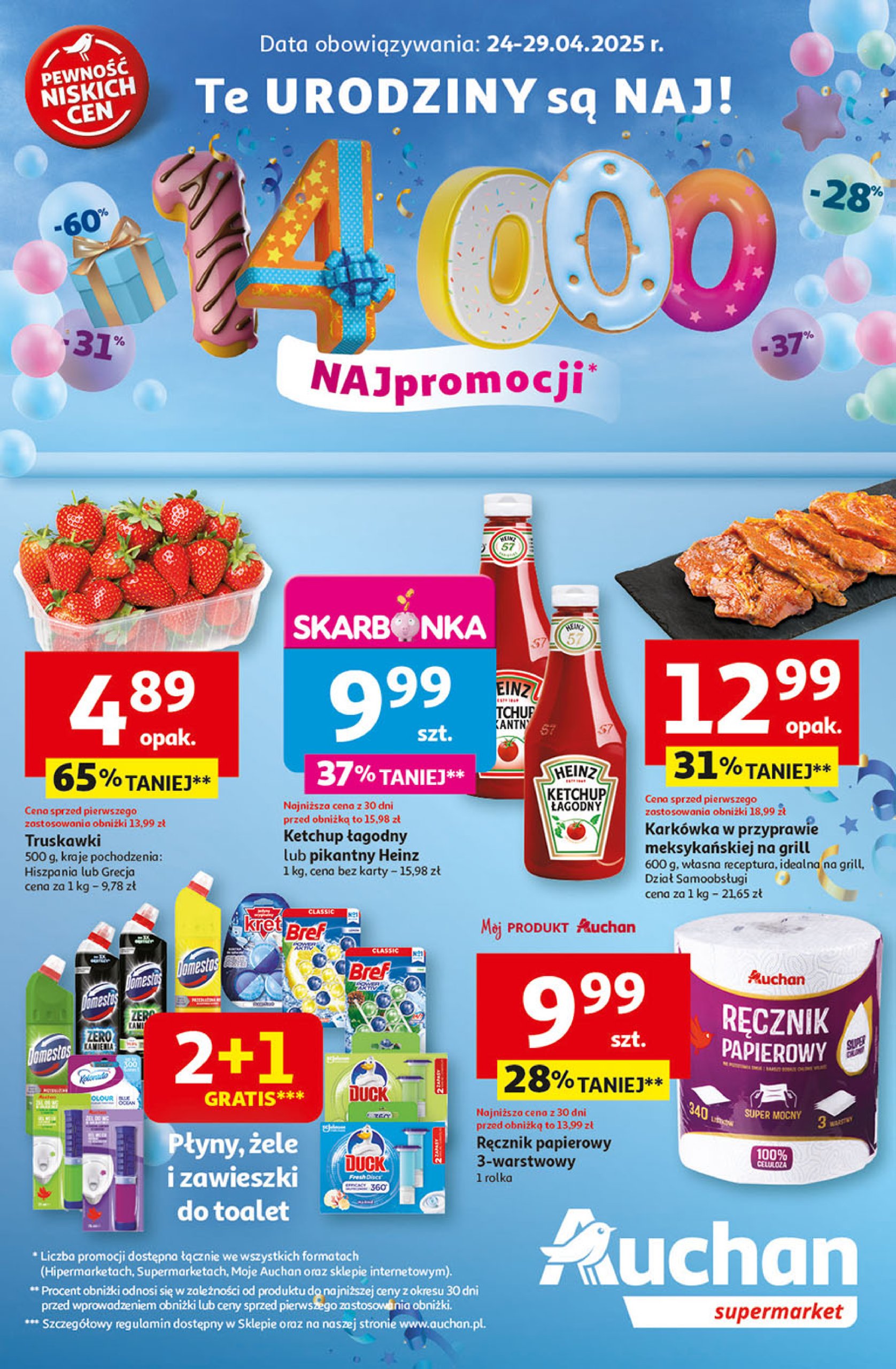 auchan - Supermarket Auchan gazetka ważna od 24.04. - 29.04.