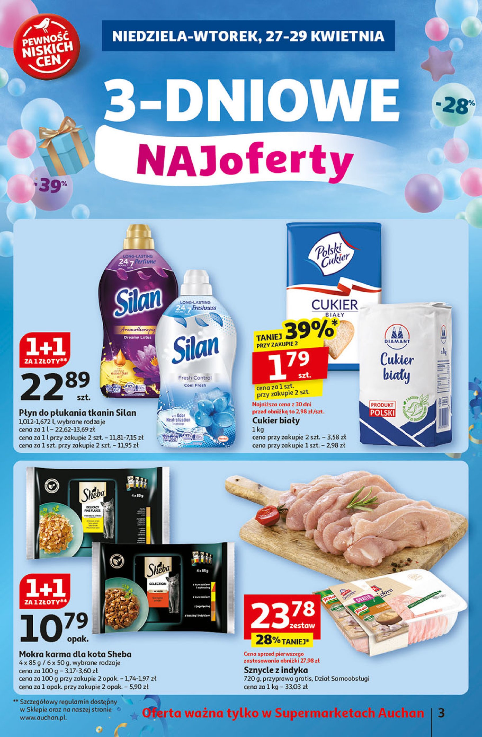 auchan - Supermarket Auchan gazetka ważna od 24.04. - 29.04. - page: 3