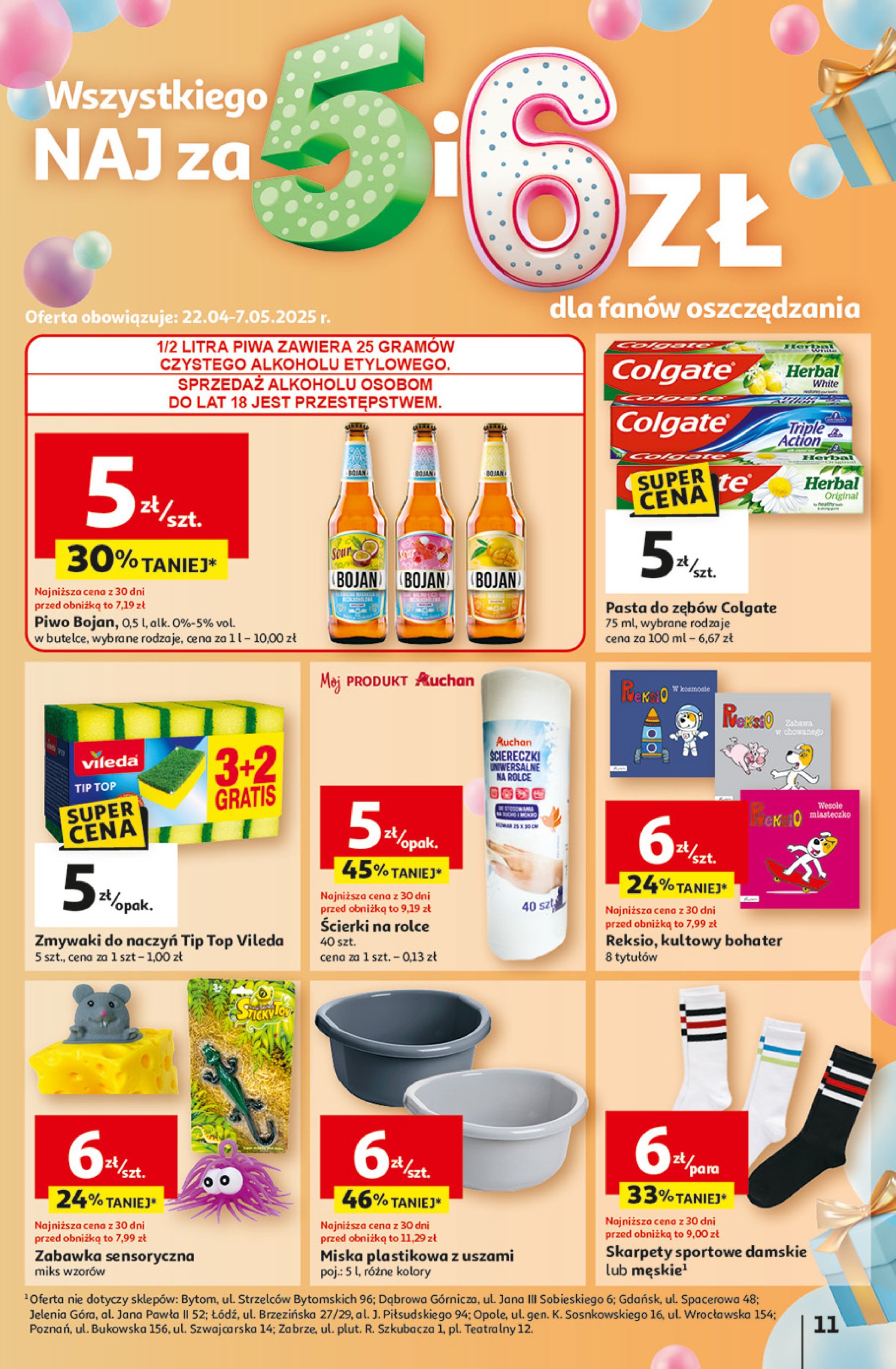 auchan - Hipermarket Auchan gazetka ważna od 24.04. - 29.04. - page: 13 auchan - Hipermarket Auchan gazetka ważna od 24.04. - 29.04. - page: 13