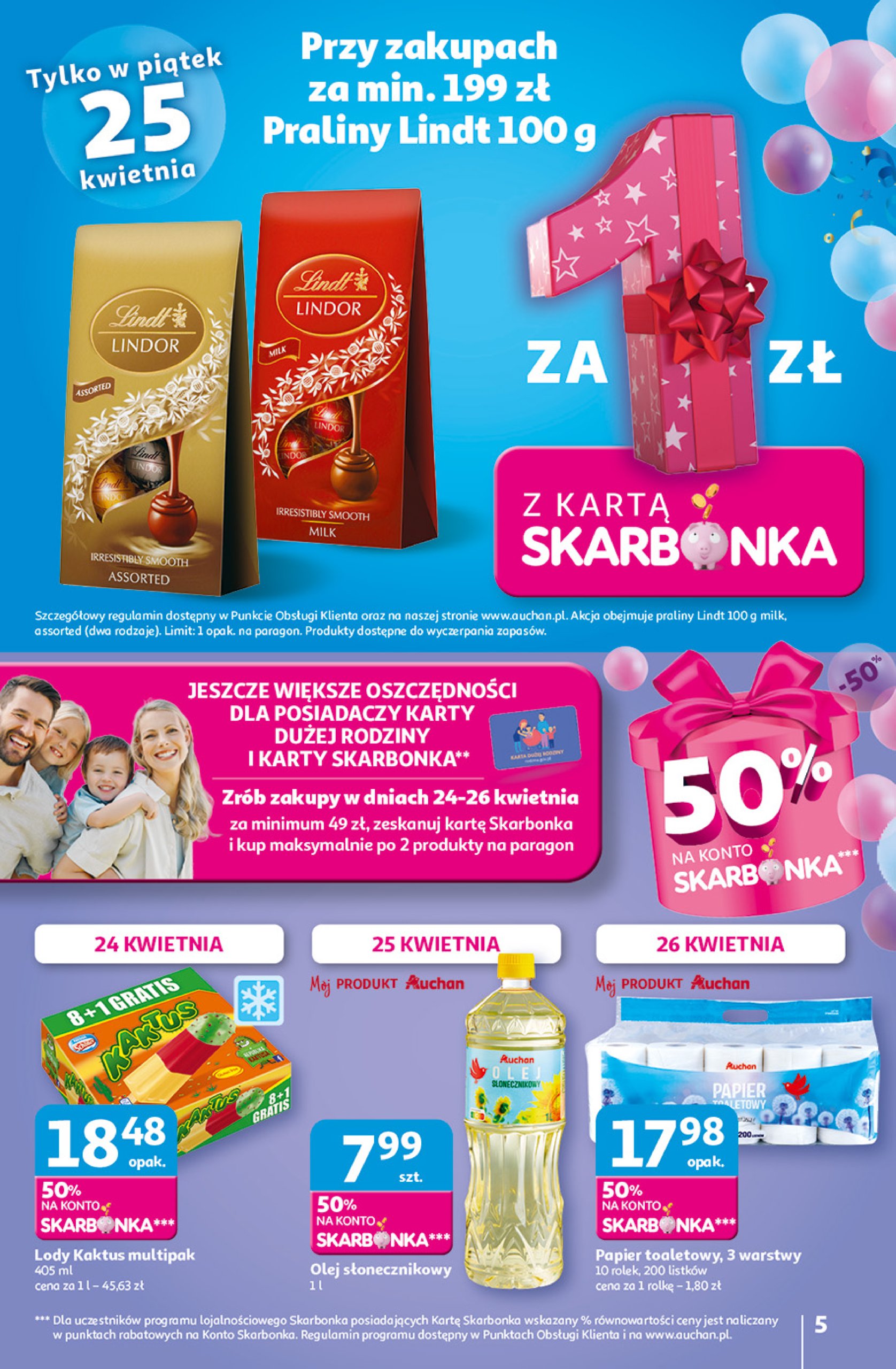 auchan - Hipermarket Auchan gazetka ważna od 24.04. - 29.04. - page: 5 auchan - Hipermarket Auchan gazetka ważna od 24.04. - 29.04. - page: 5