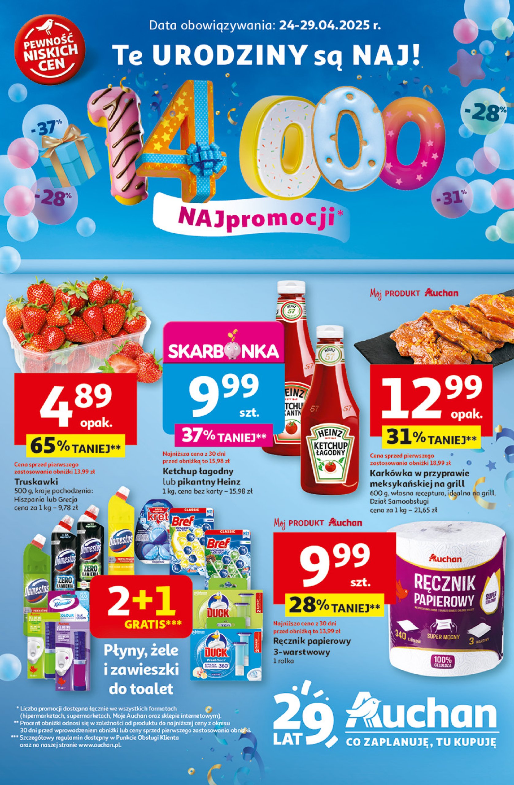 auchan - Hipermarket Auchan gazetka ważna od 24.04. - 29.04.