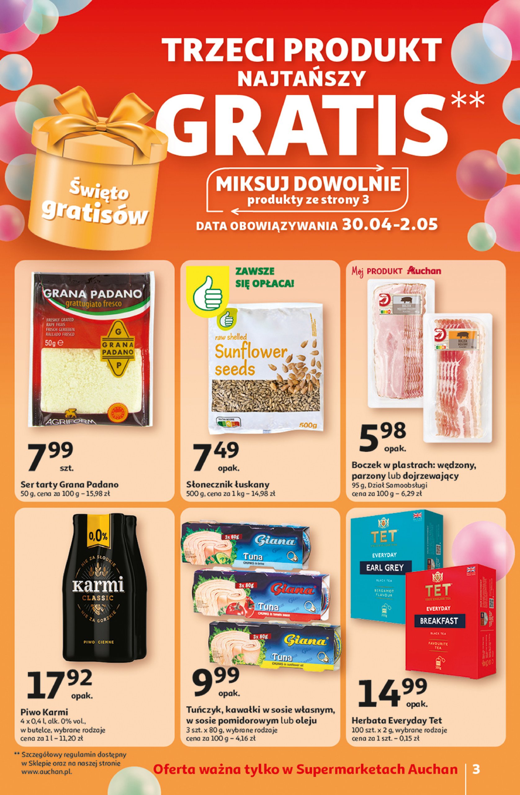 auchan - Supermarket Auchan gazetka ważna od 30.04. - 07.05. - page: 3
