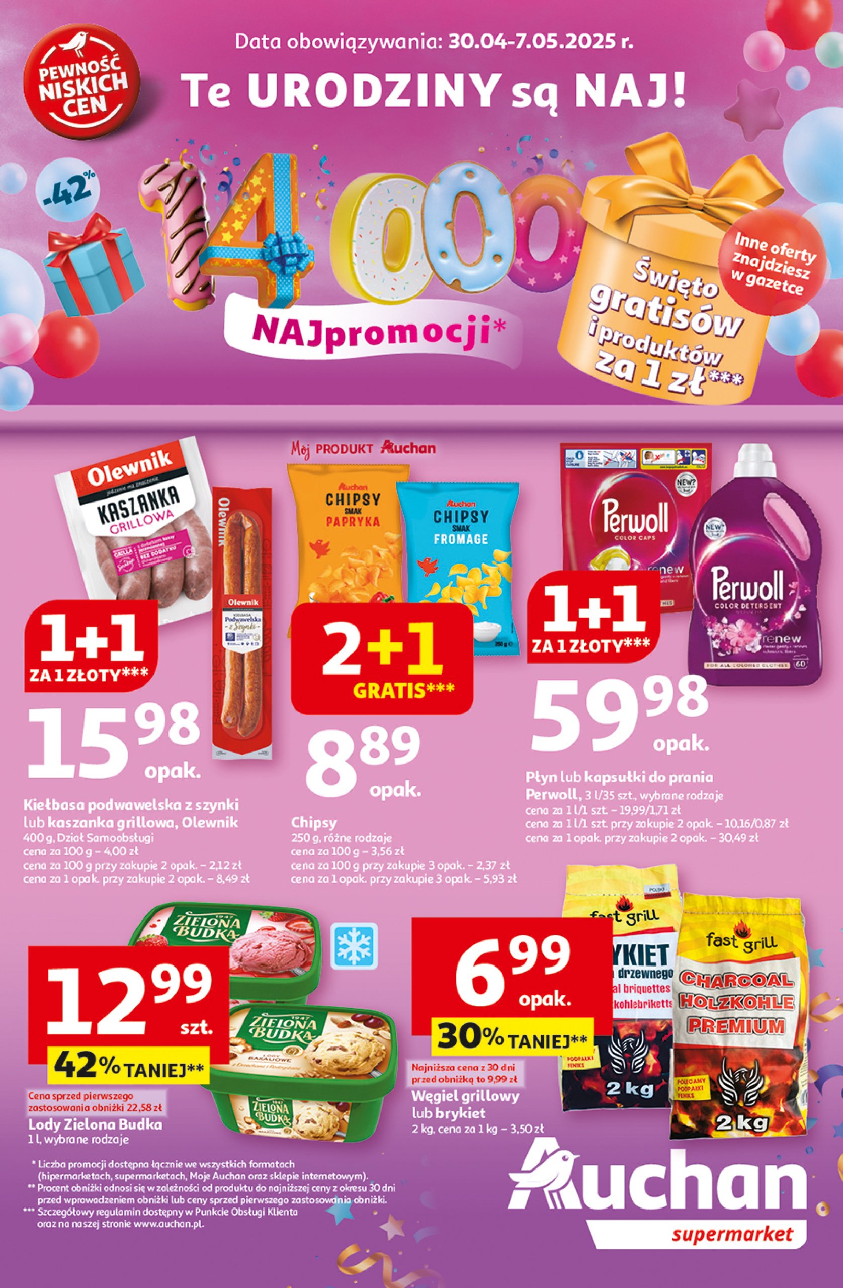 auchan - Supermarket Auchan gazetka ważna od 30.04. - 07.05.