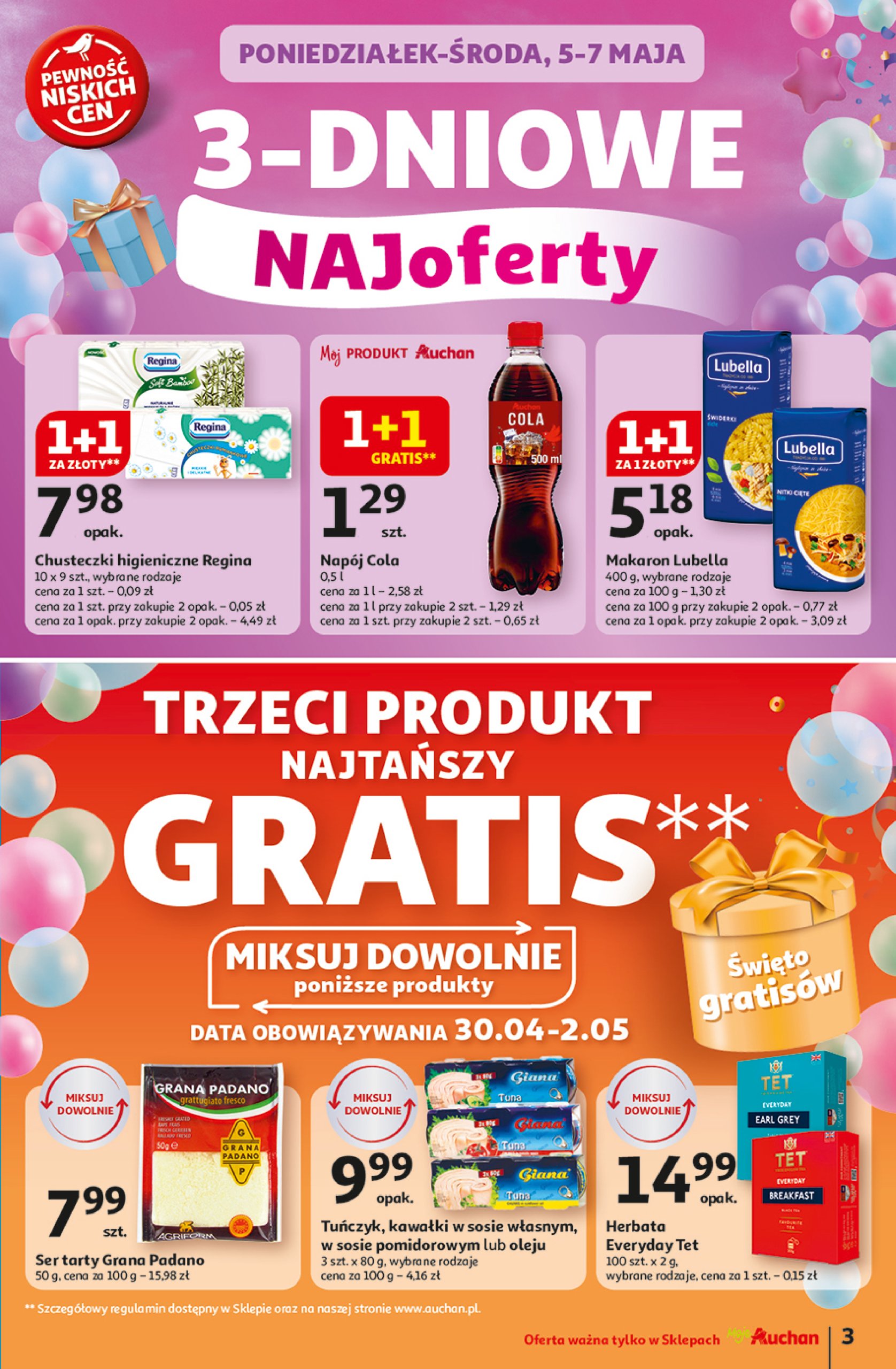 auchan - Moje Auchan gazetka ważna od 30.04. - 07.05. - page: 3
