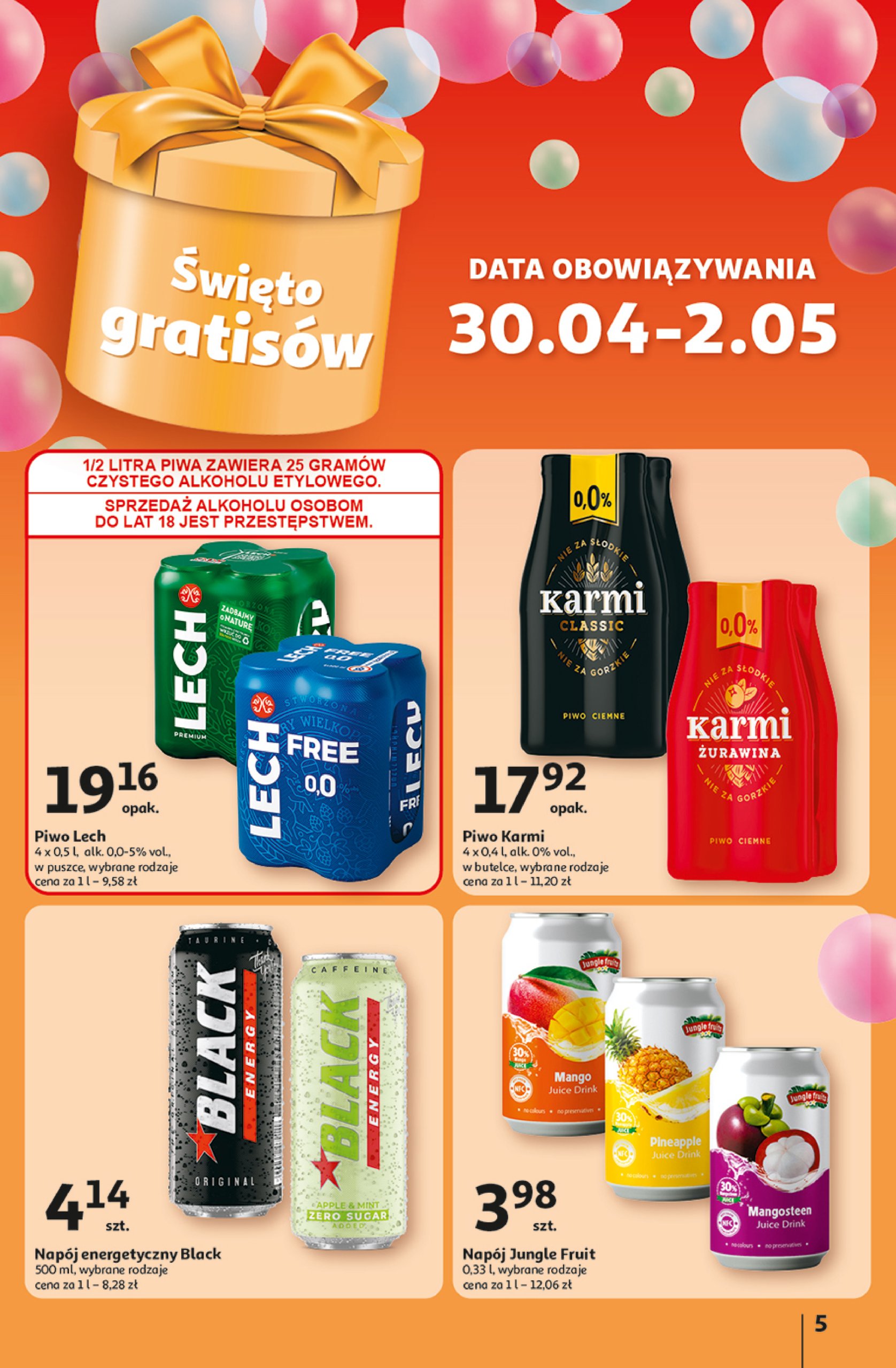 auchan - Hipermarket Auchan gazetka ważna od 30.04. - 07.05. - page: 5 auchan - Hipermarket Auchan gazetka ważna od 30.04. - 07.05. - page: 5